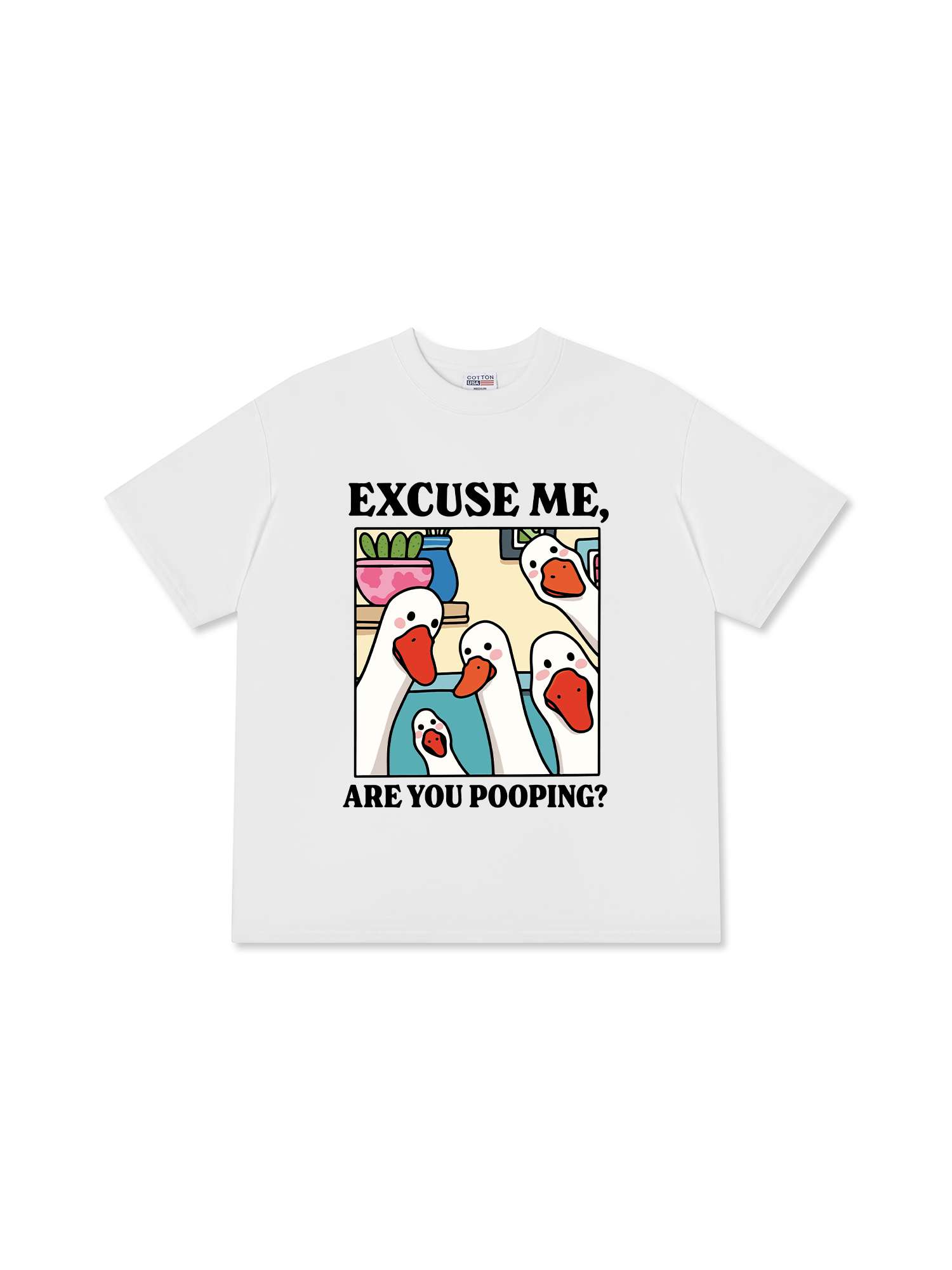 Áo Thun Relaxed Fit Farm Excuse Me, Are You Pooping