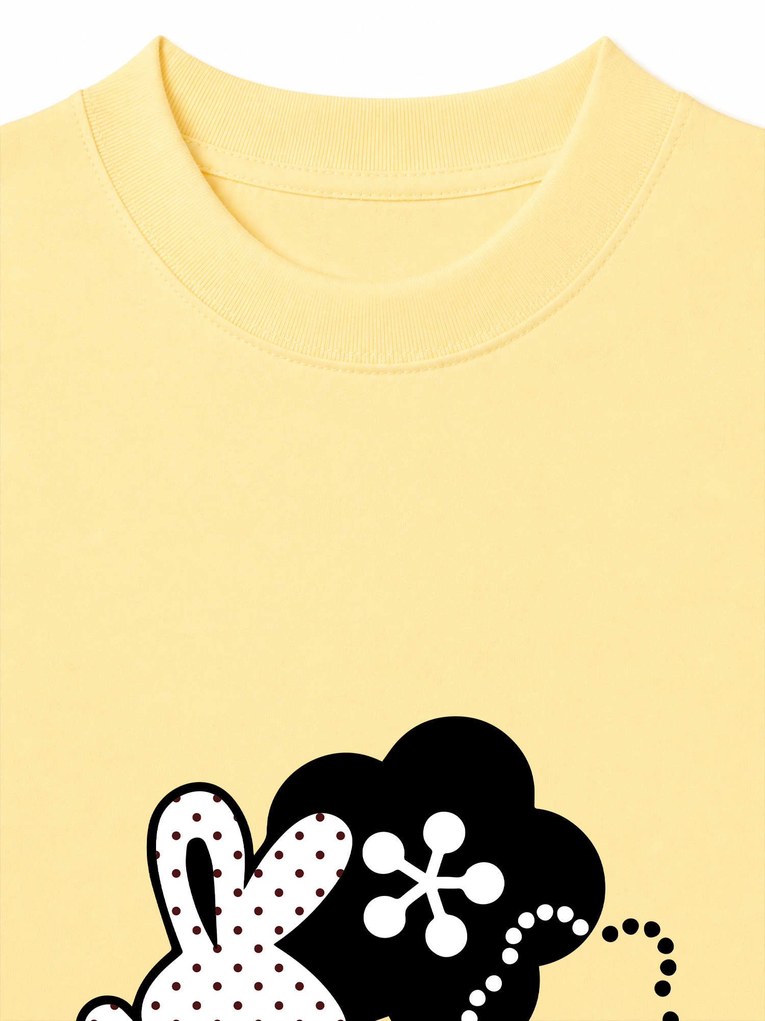 Áo Thun Relaxed Fit Dotty Mood Cute Bunny