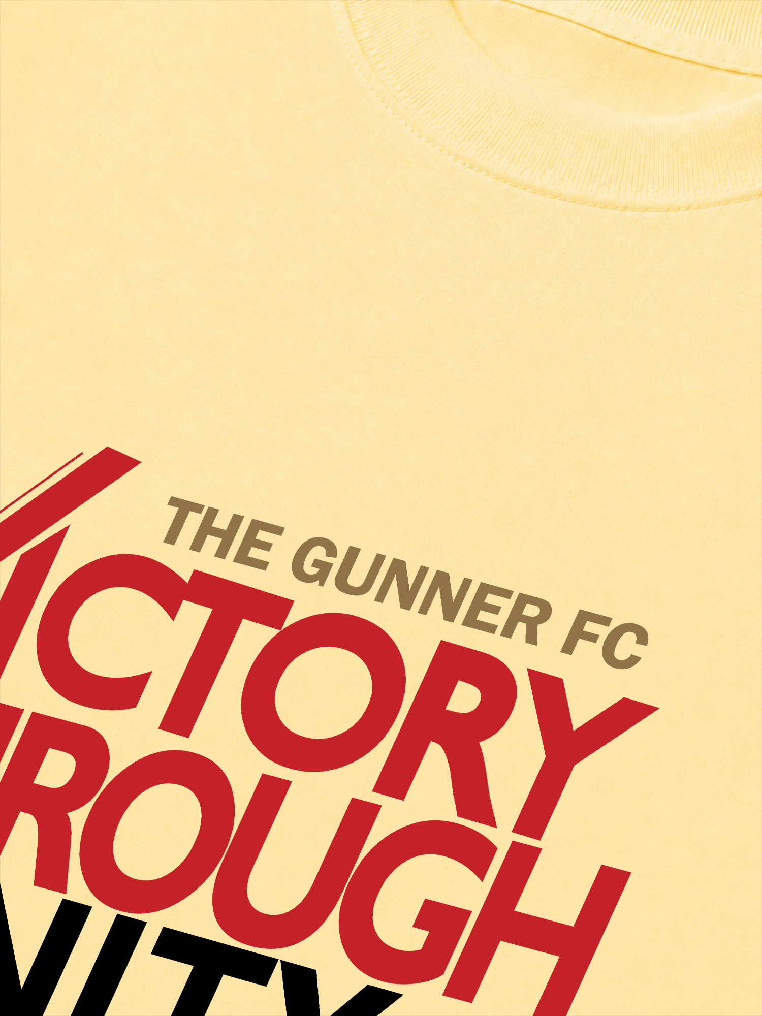 Áo Thun Relaxed Fit Soccer The Gunner Victory Through Unity Forever