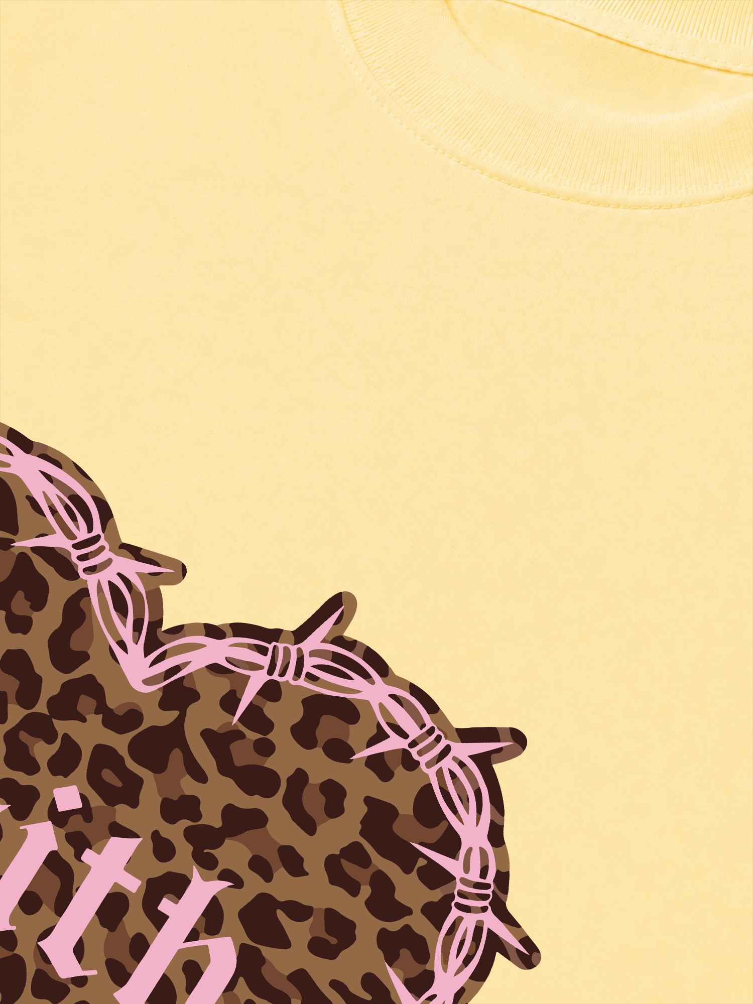 Áo Thun Relaxed Fit Urban Leopard Faith Heart