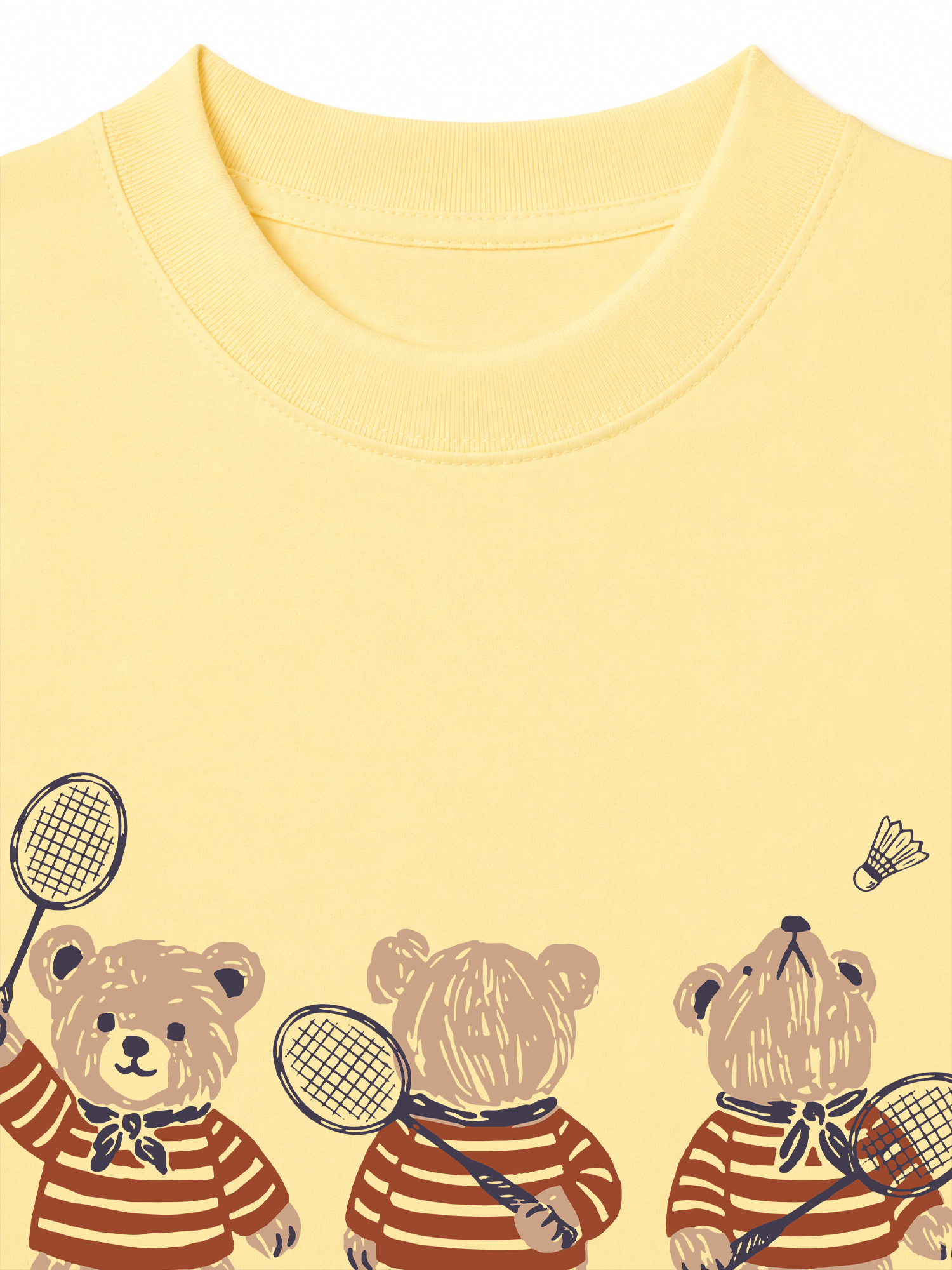 Áo Thun Relaxed Fit Badminton Bears Club