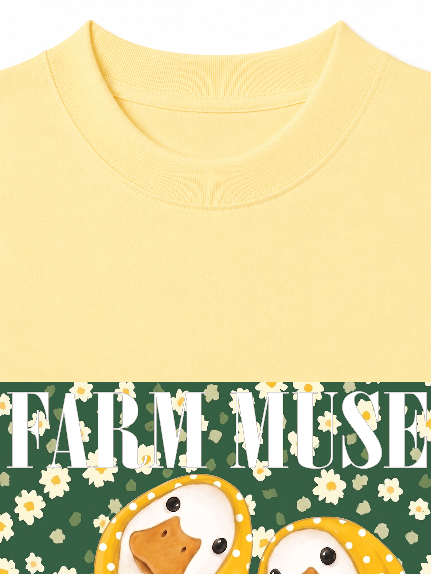 Áo Thun Relaxed Fit Farm Muse Duck Couple