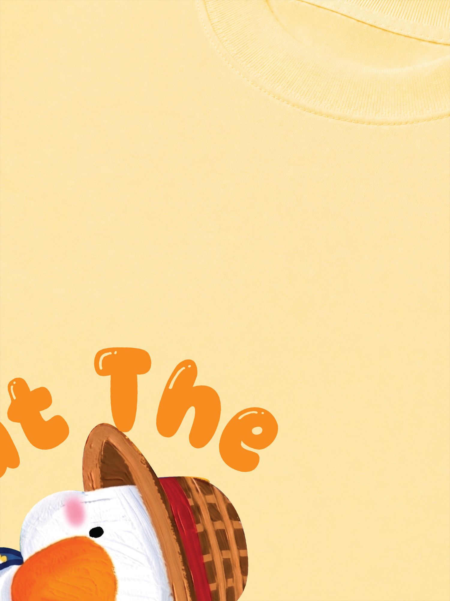 Áo Thun Relaxed Fit Farm What The Duck Orange
