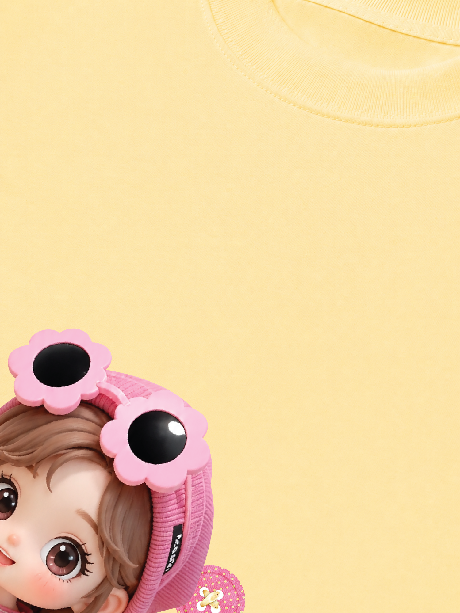 Áo Thun Relaxed Fit Cute Gang Pink Girl