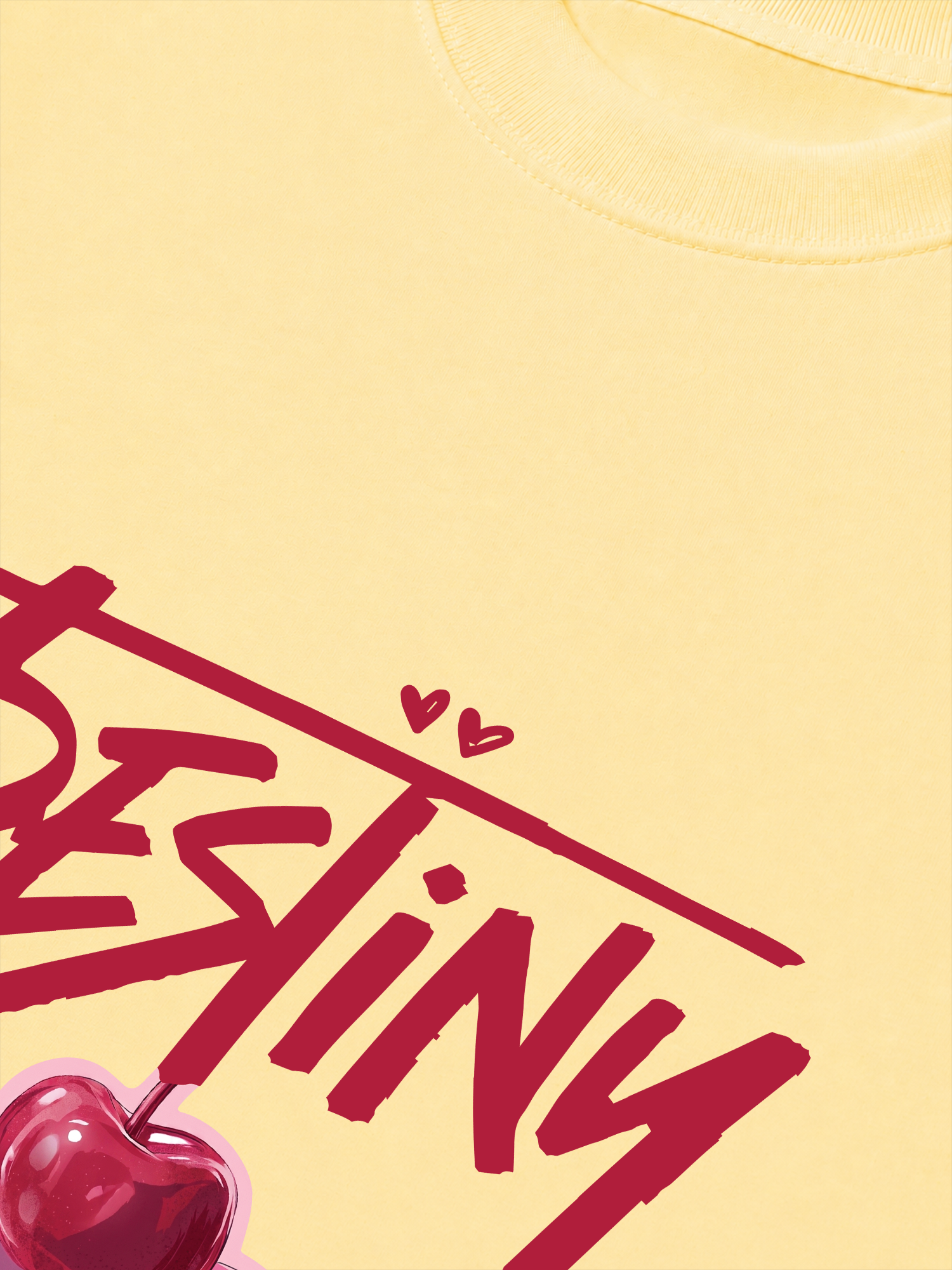 Áo Thun Relaxed Fit Destiny Cherry Heart