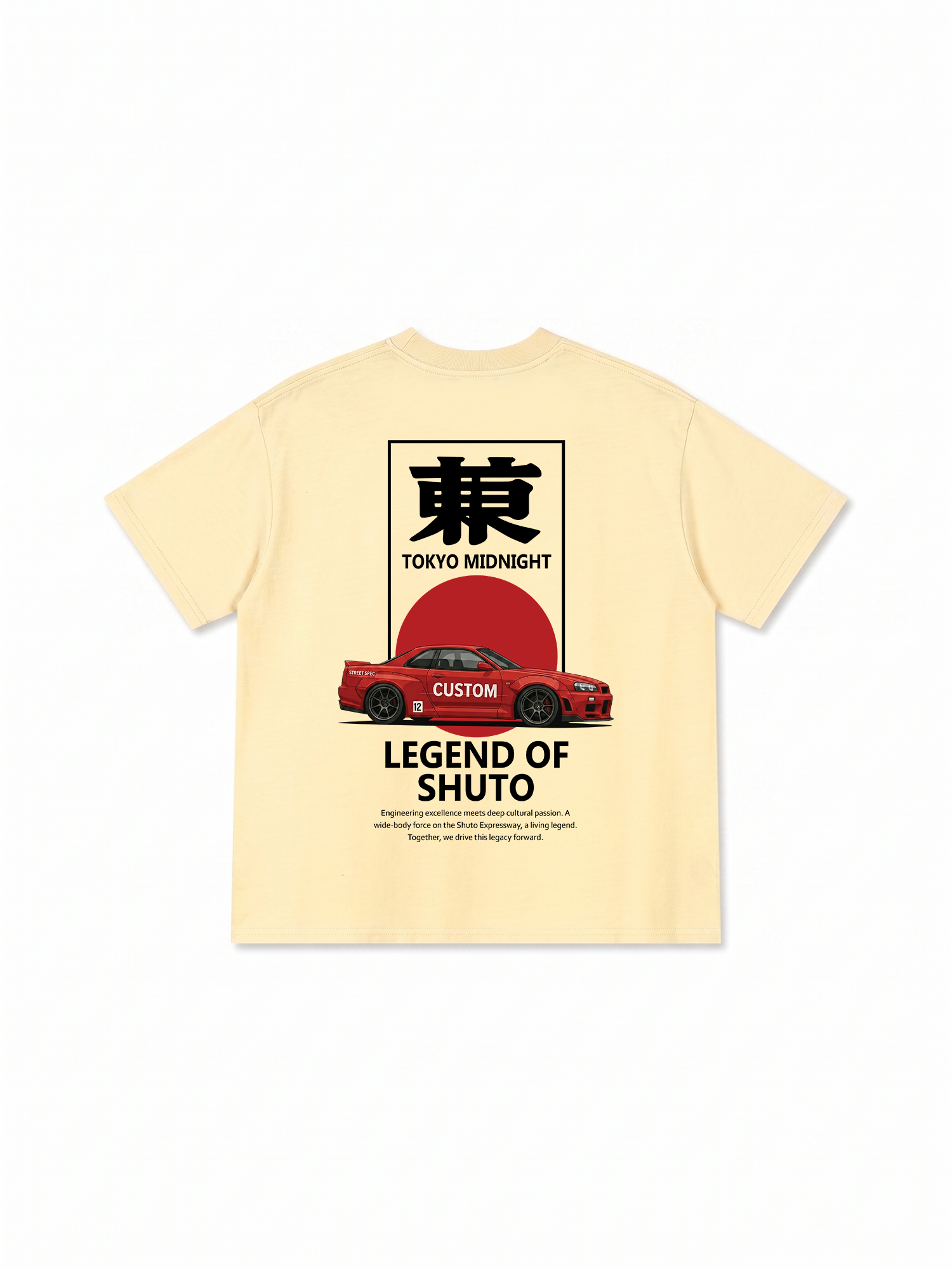 Áo Thun Relaxed Fit JDM Car Shuto Loop