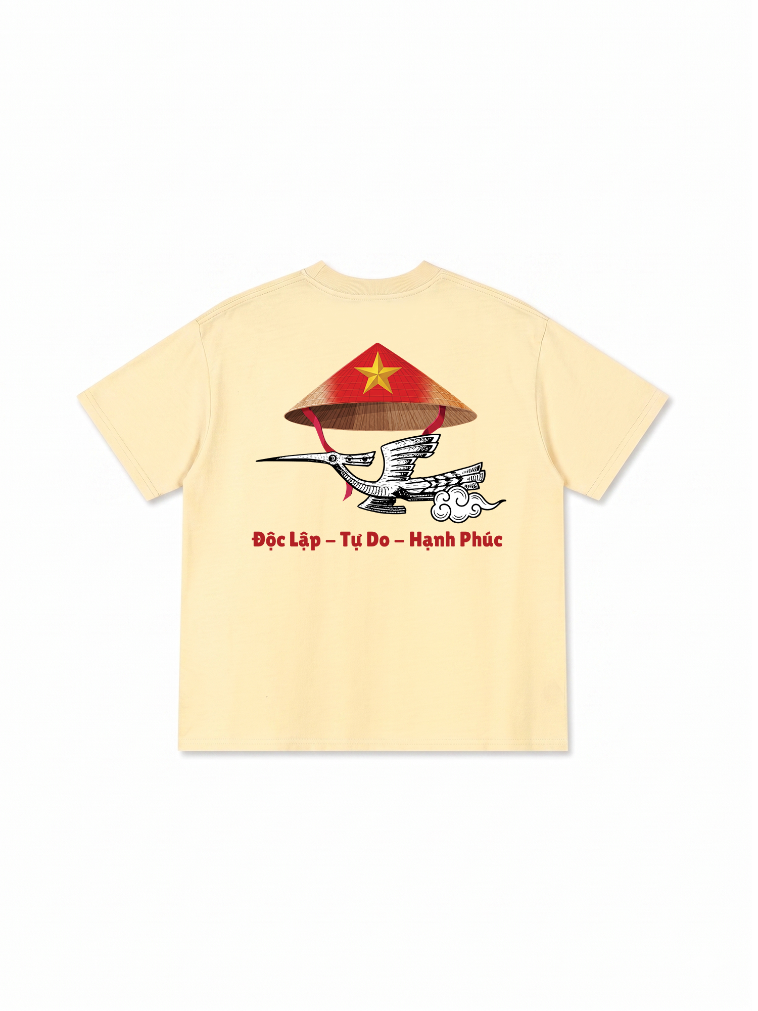 Áo Thun Relaxed Fit Độc Lập Tự Do Hạnh Phúc