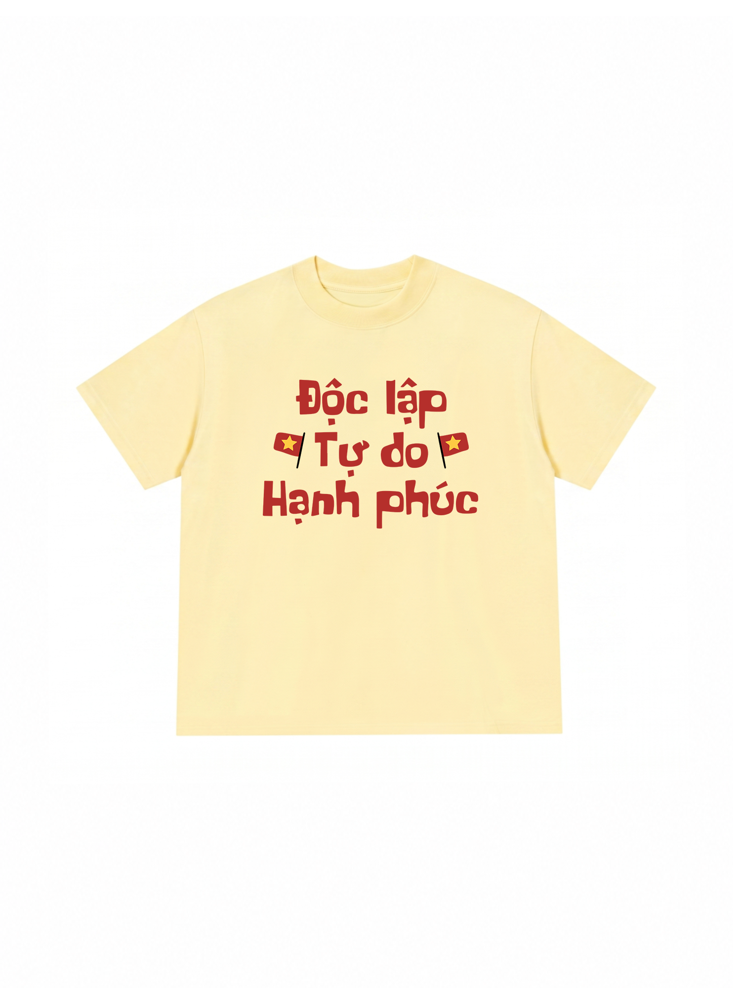 Áo Thun Relaxed Fit Độc Lập Tự Do Hạnh Phúc