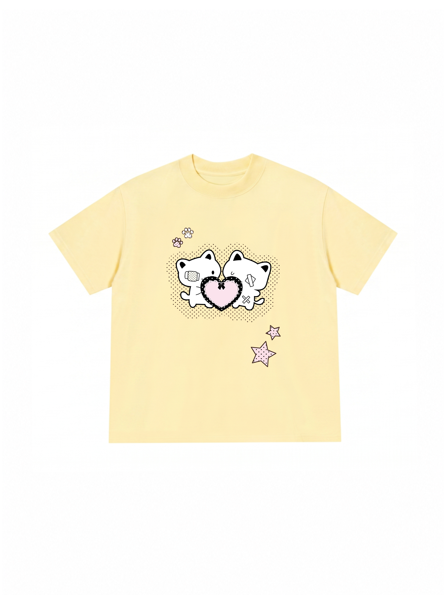 Áo Thun Relaxed Fit Dotty Mood Starlight Kitty Care PT0090PT