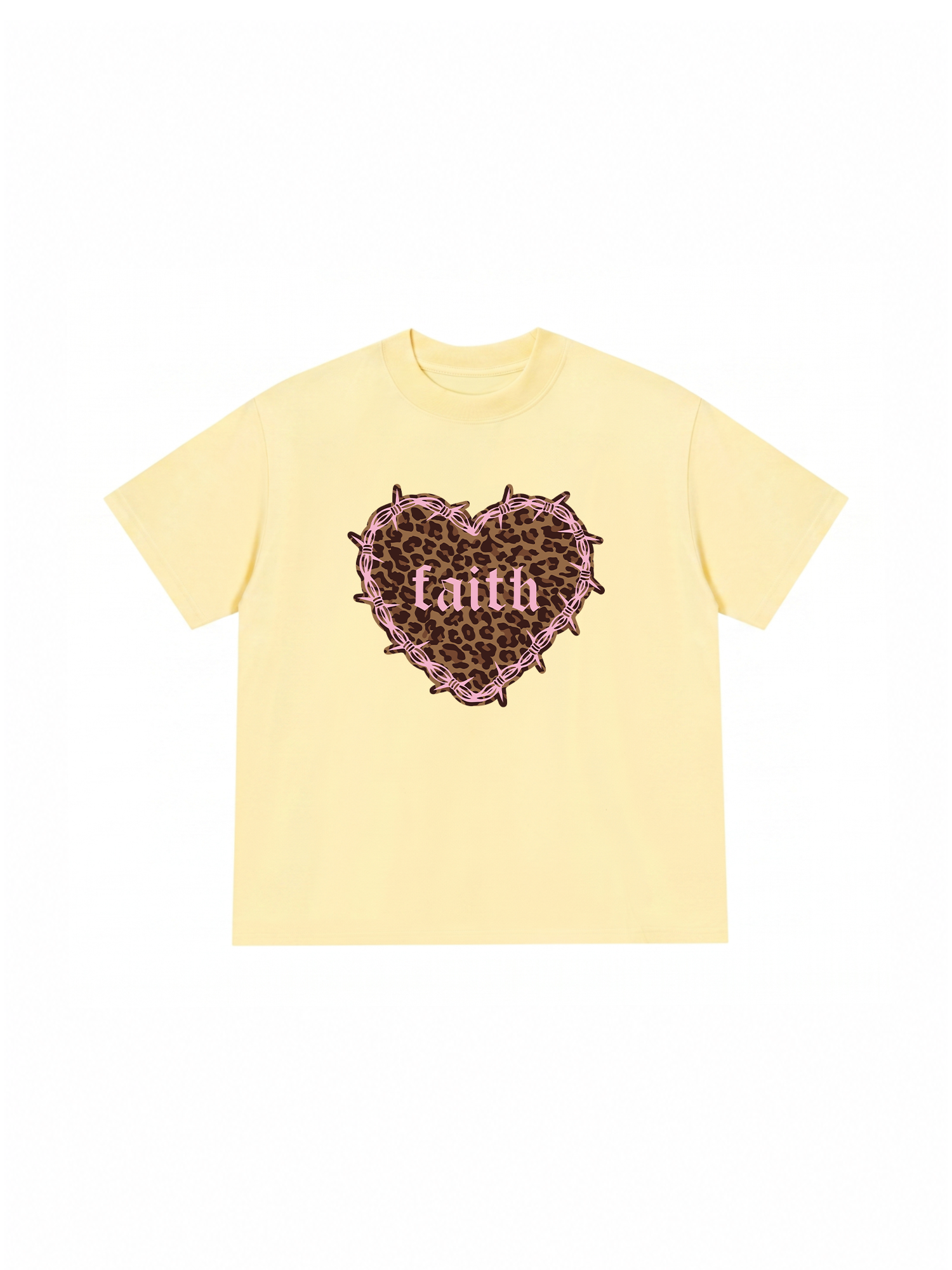 Áo Thun Relaxed Fit Urban Leopard Faith Heart