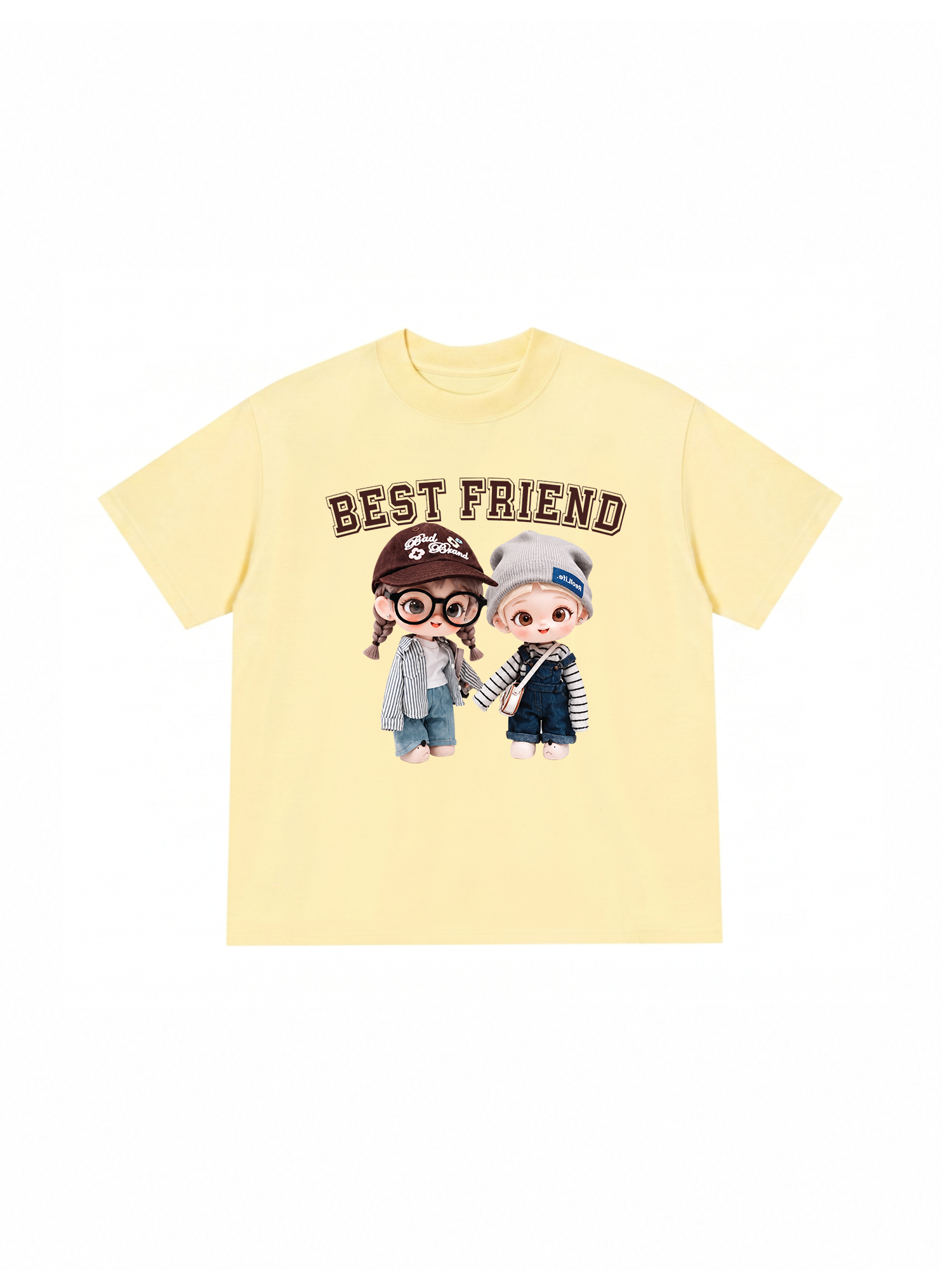 Áo Thun Relaxed Fit Cute Gang Best Friend