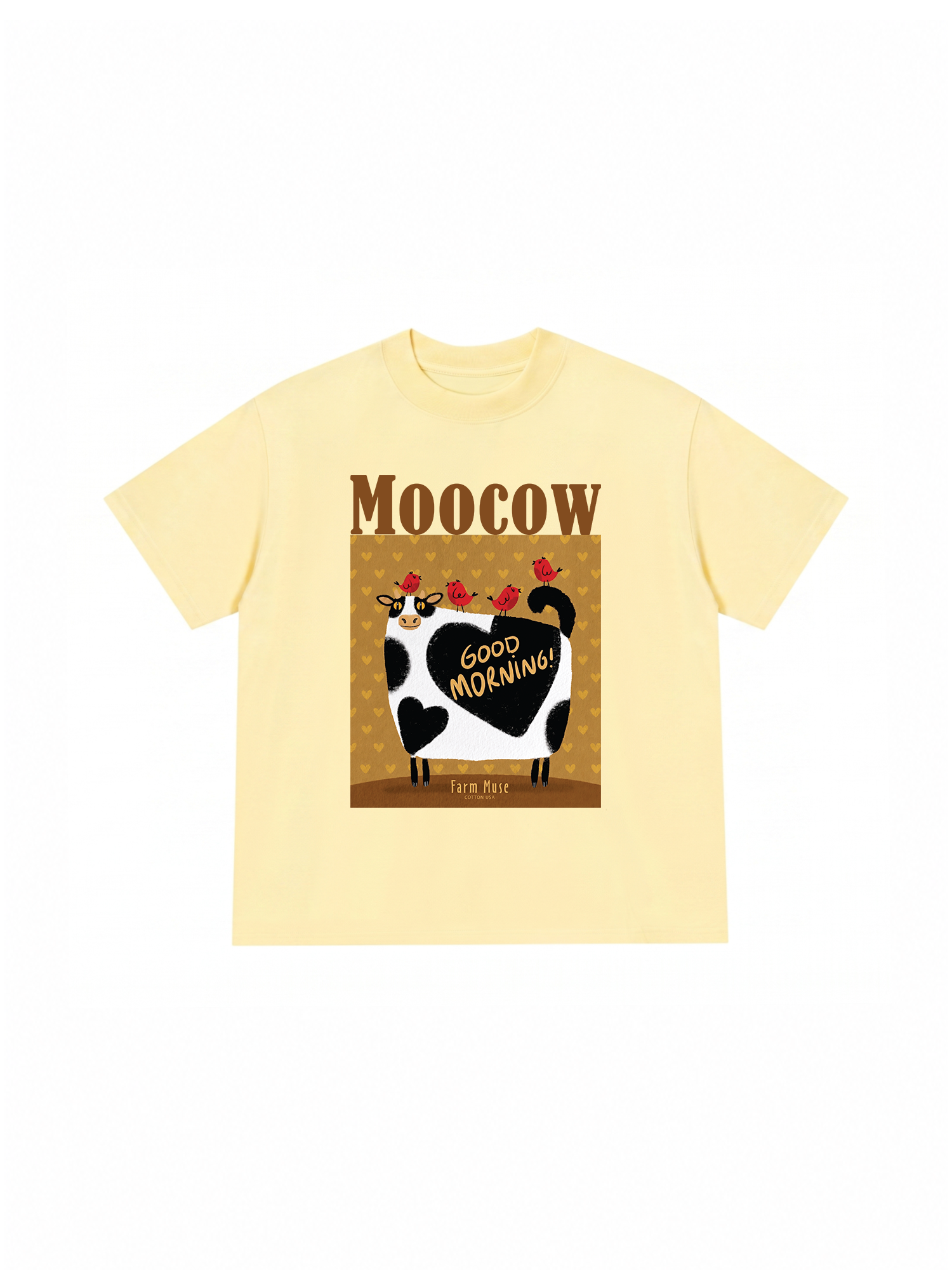 Áo Thun Relaxed Fit Farm Moocow Good Morning