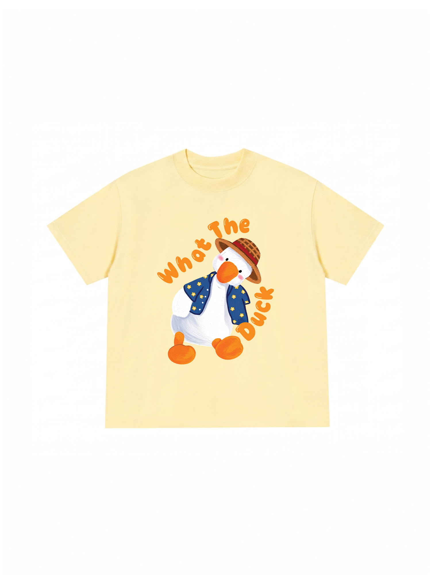 Áo Thun Relaxed Fit Farm What The Duck Orange