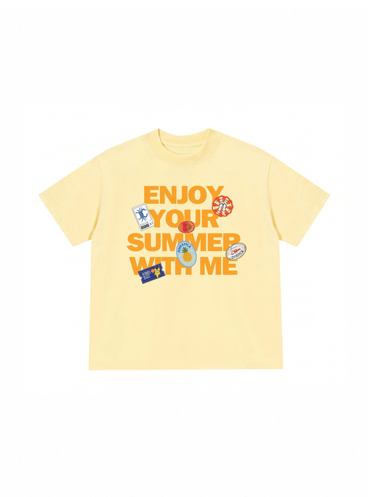 Áo Thun Relaxed Fit Tropical Enjoy Your Summer With Me