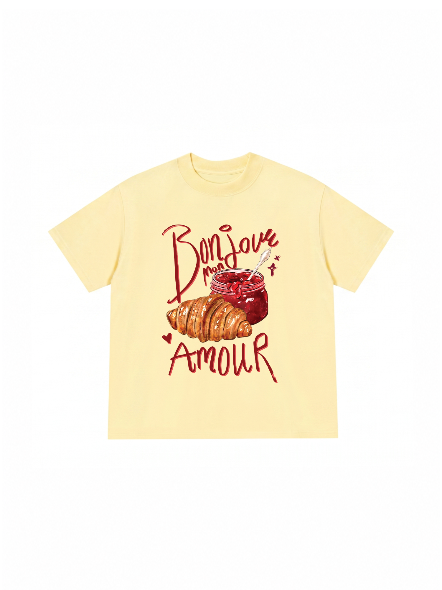Áo Thun Relaxed Fit Yummy Mood Bonjour Amour