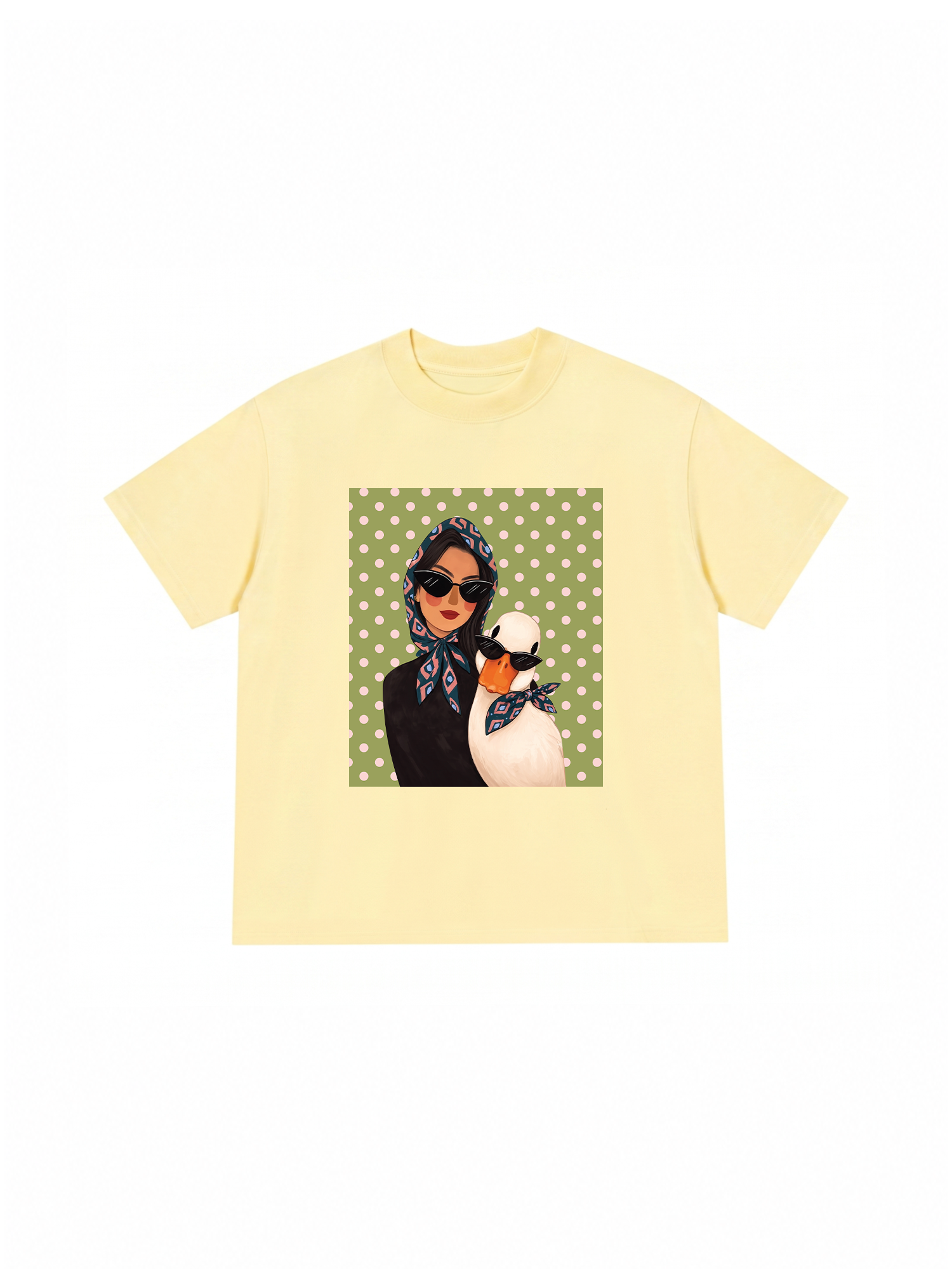 Áo Thun Relaxed Fit Farm Cool Polka Dot Duck