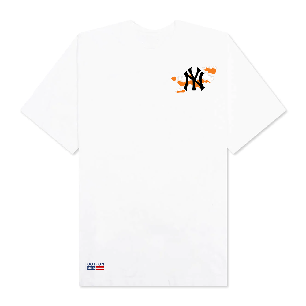 MLB New York Yankees Orange Clouds T-Shirt