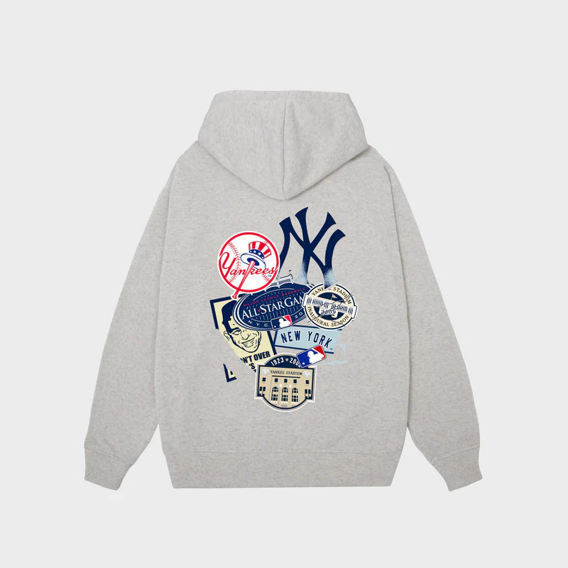 FLASH SALE MLB New York Yankees Logos History Hoodie