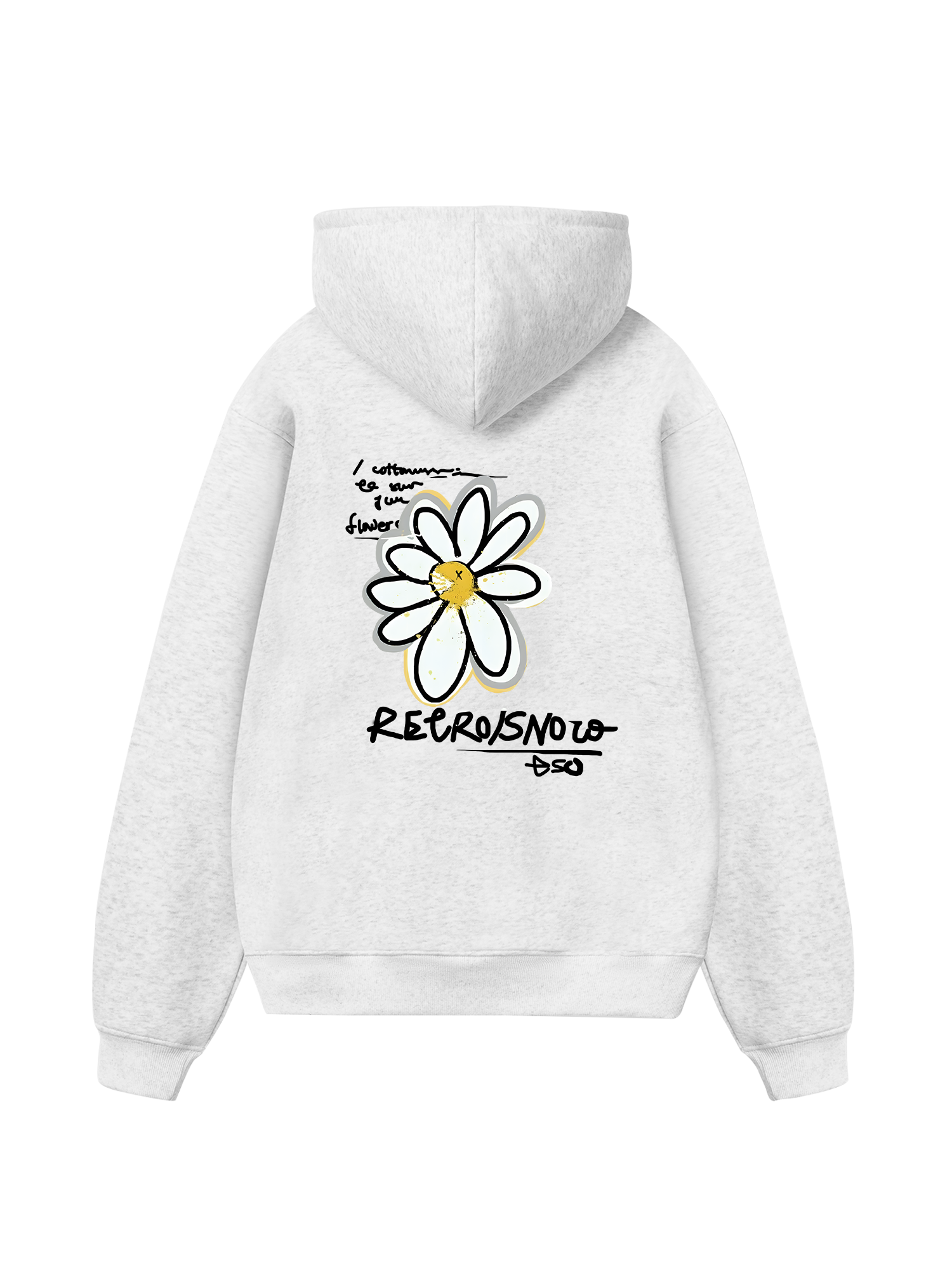 Cotton Usa Daisy Flower Hoodie
