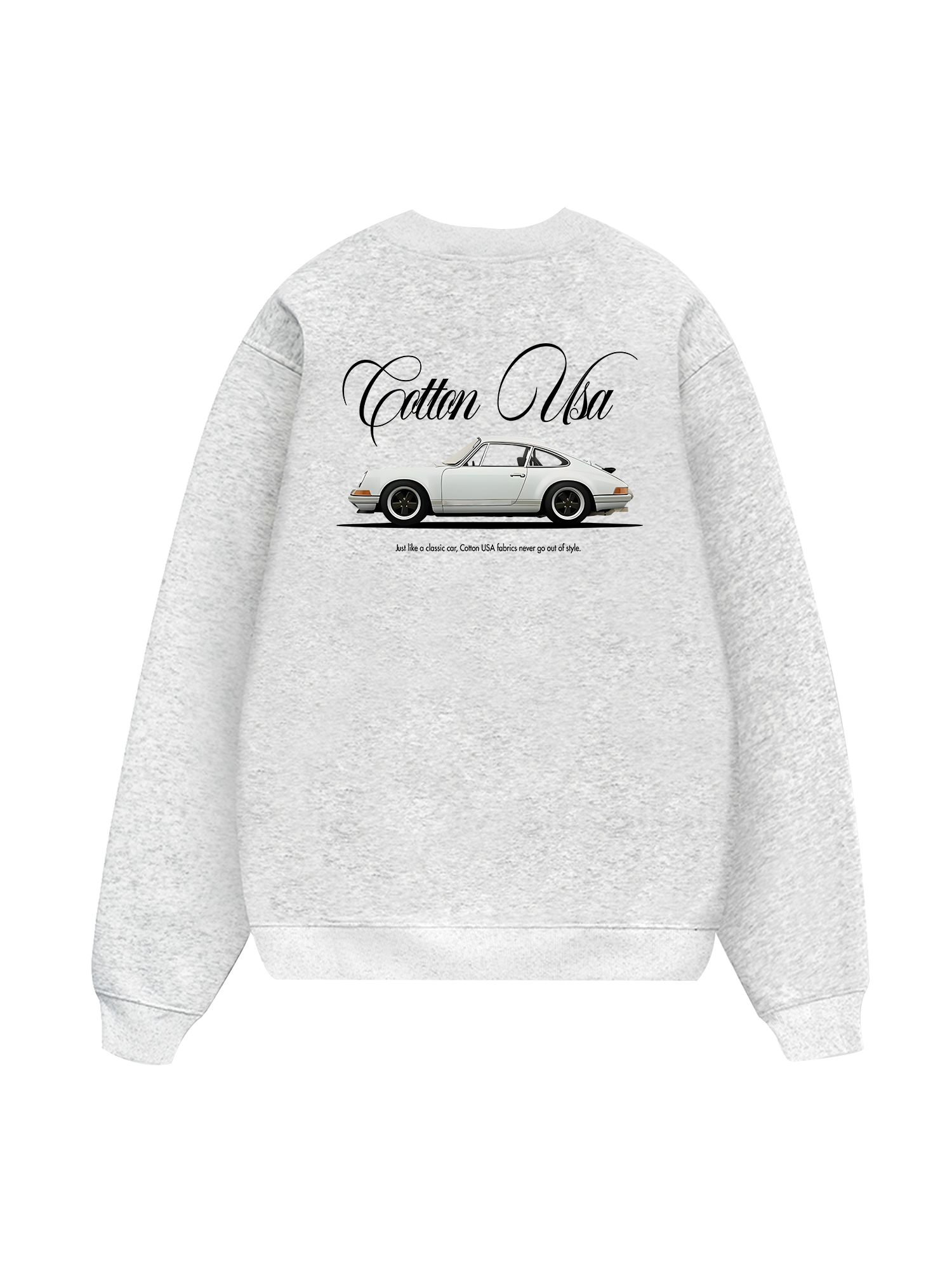 Classic Car White  Sweater