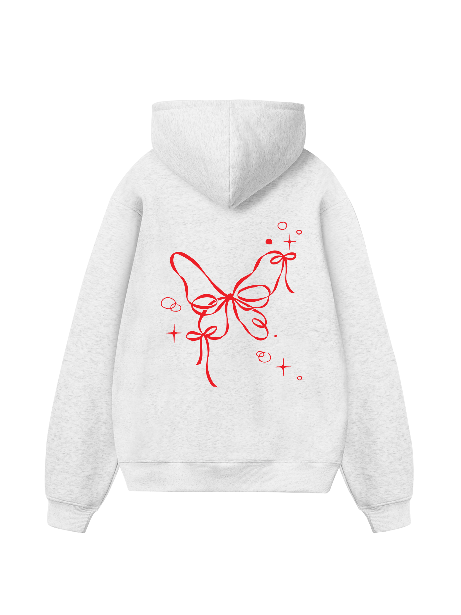 Girly Mood Butterfly Ribbon Hoodie