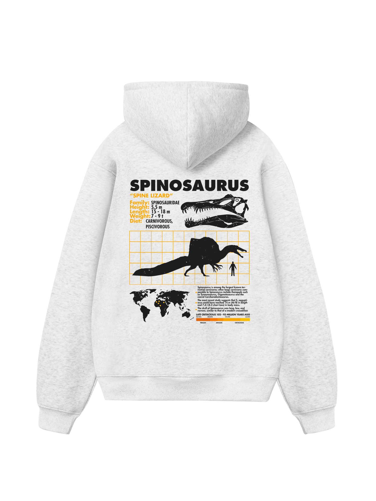Wild Life Analysis Table Spinosaurus Hoodie