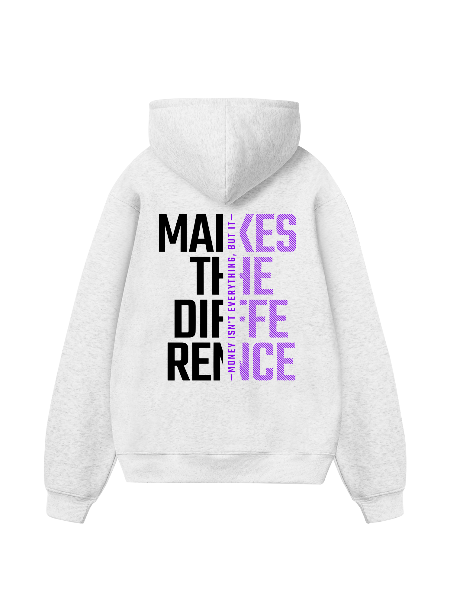 Money Motivational Modern Typographic Hoodie