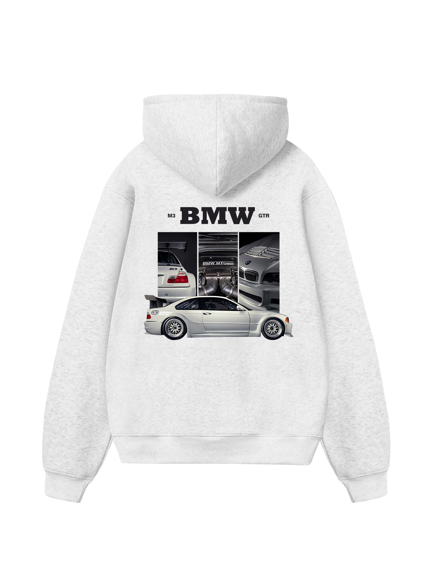 BMW M3 GTR Silver Hoodie
