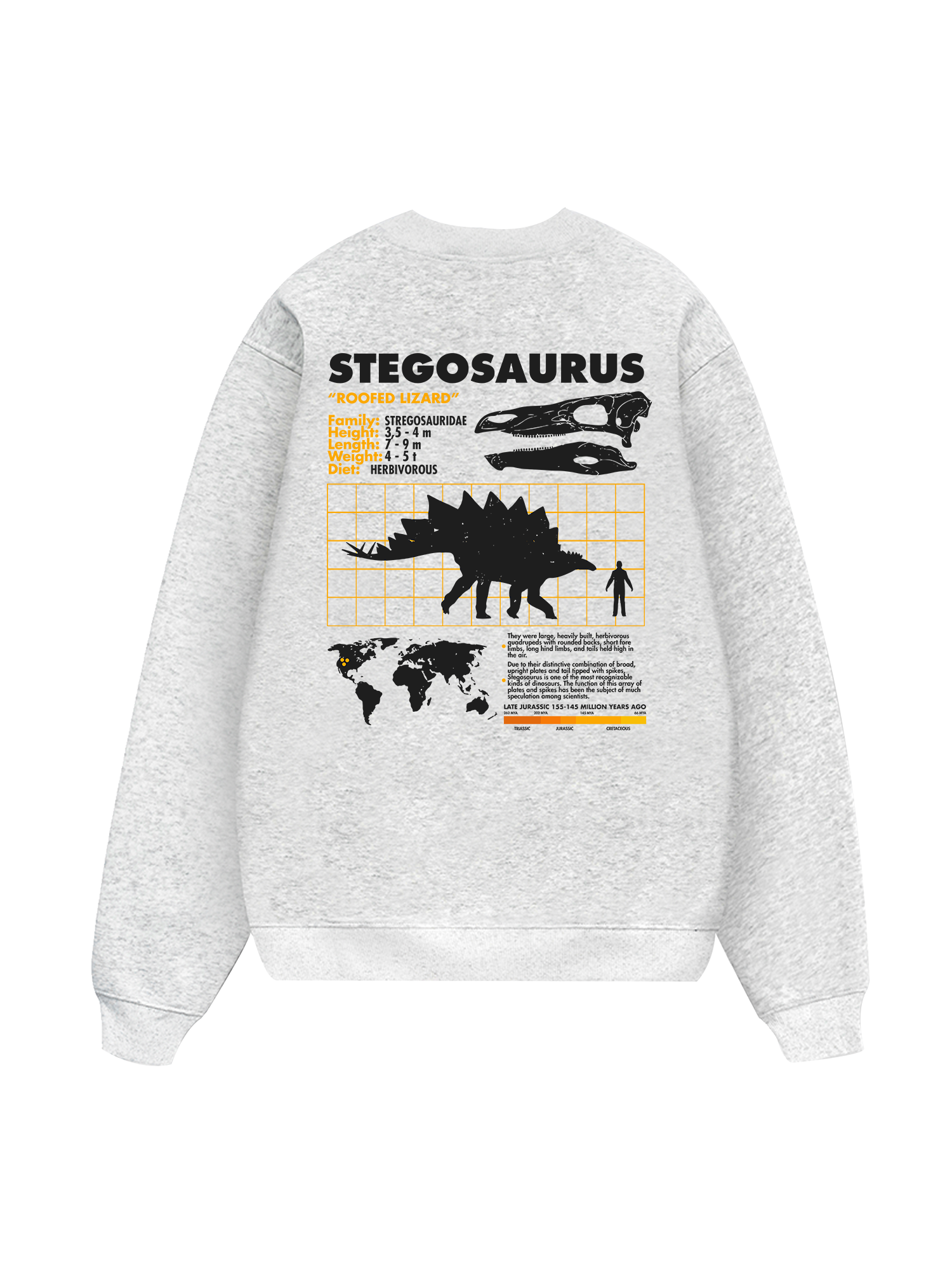 Wild Life Analysis Table Stegosaurus Sweater