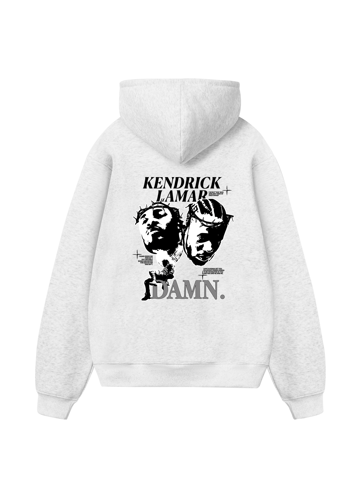 Rapper Kendrick Lamar Damn Hoodie