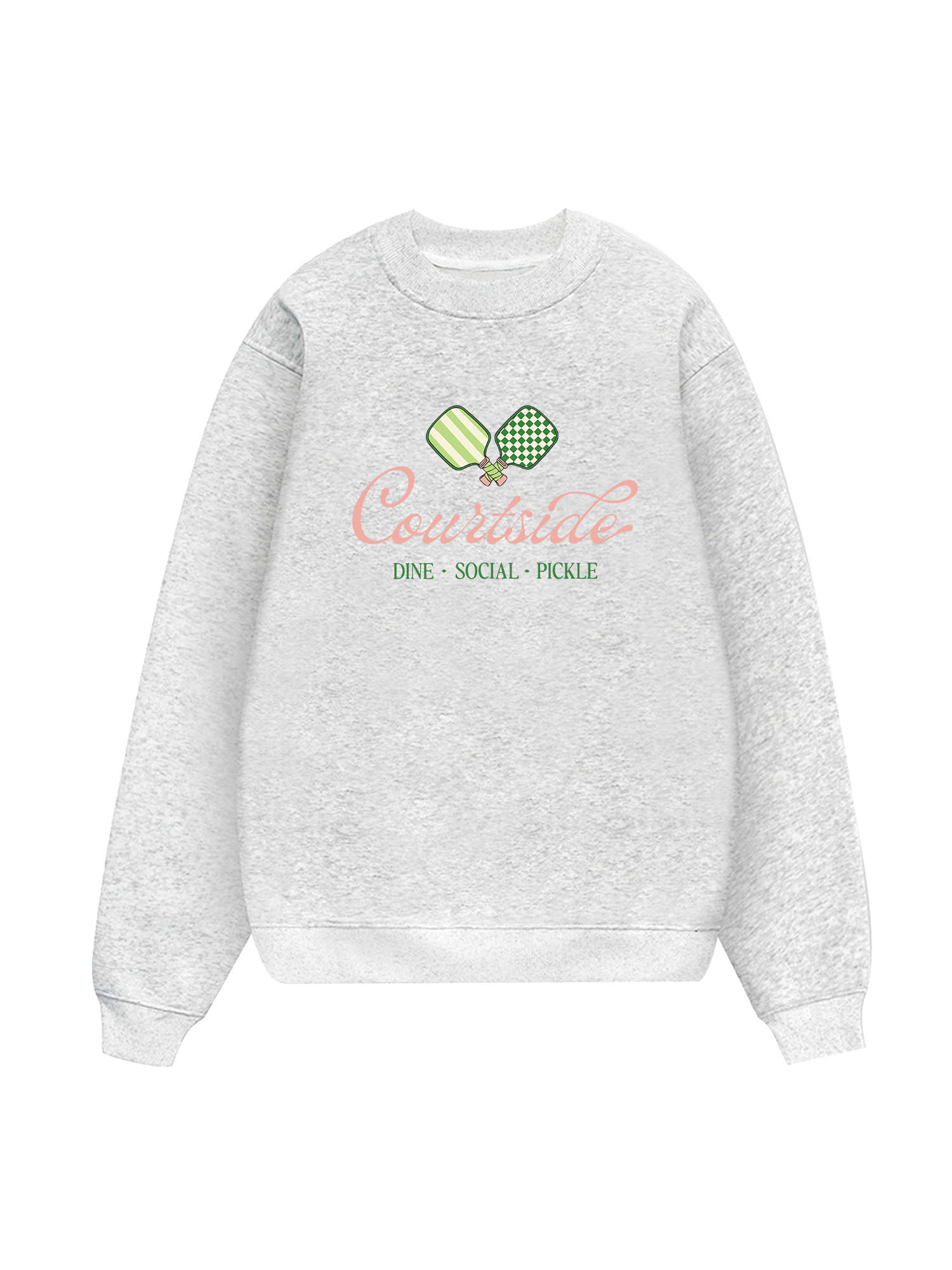Pickleball Courtside Dine Social Pickle Sweater