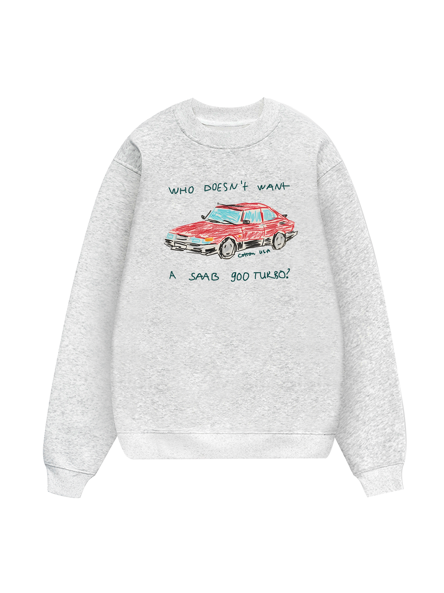 Classic Car Crayon Car Sweater