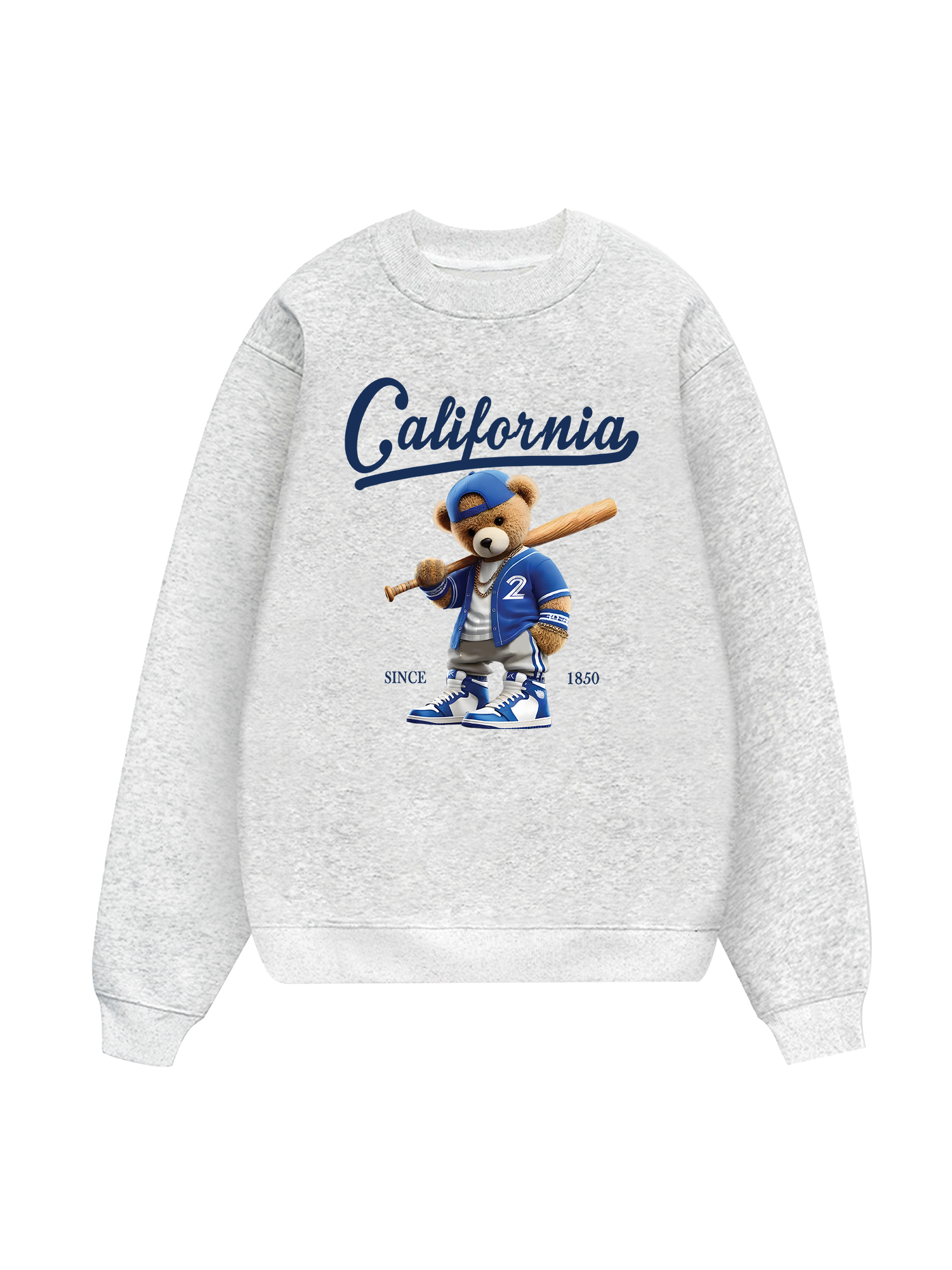 Baseball California Blue Teddy Sweater
