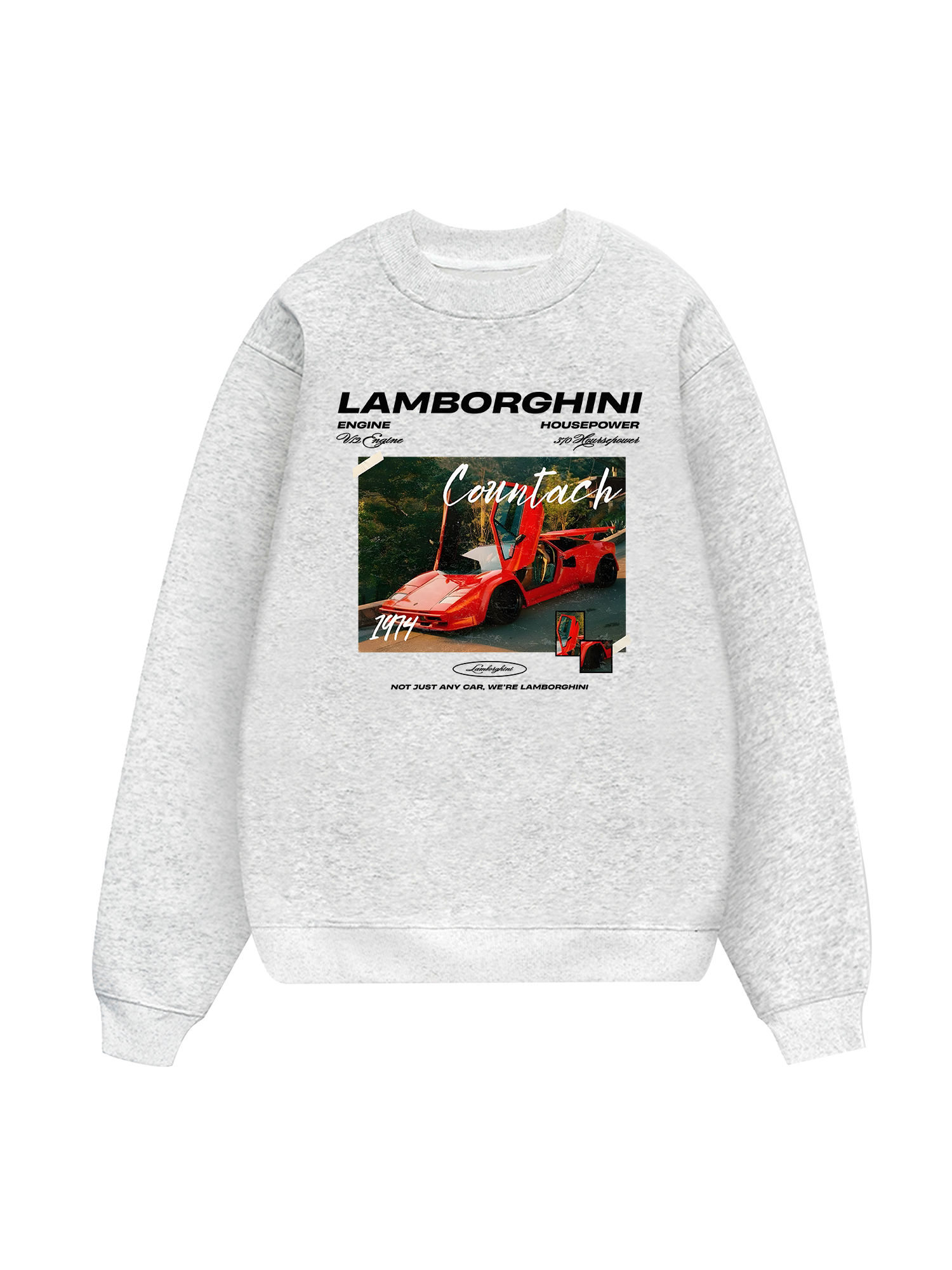 Lamborghini Red Countach Sweater