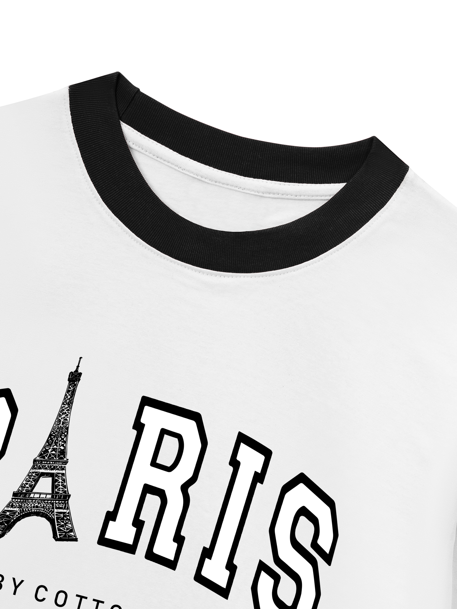 Áo Thun Ringer Relaxed Fit City Paris