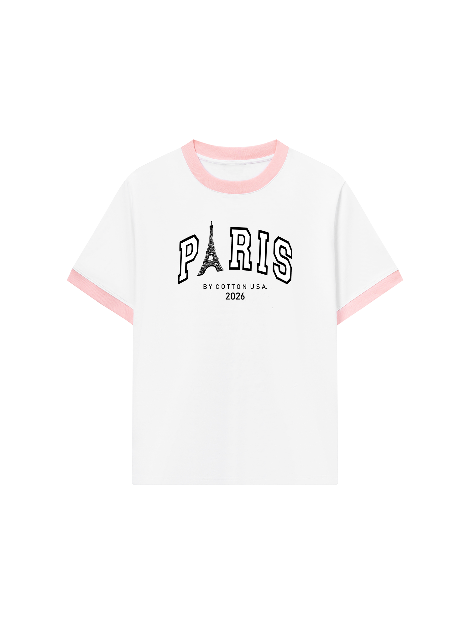 Áo Thun Ringer Relaxed Fit City Paris
