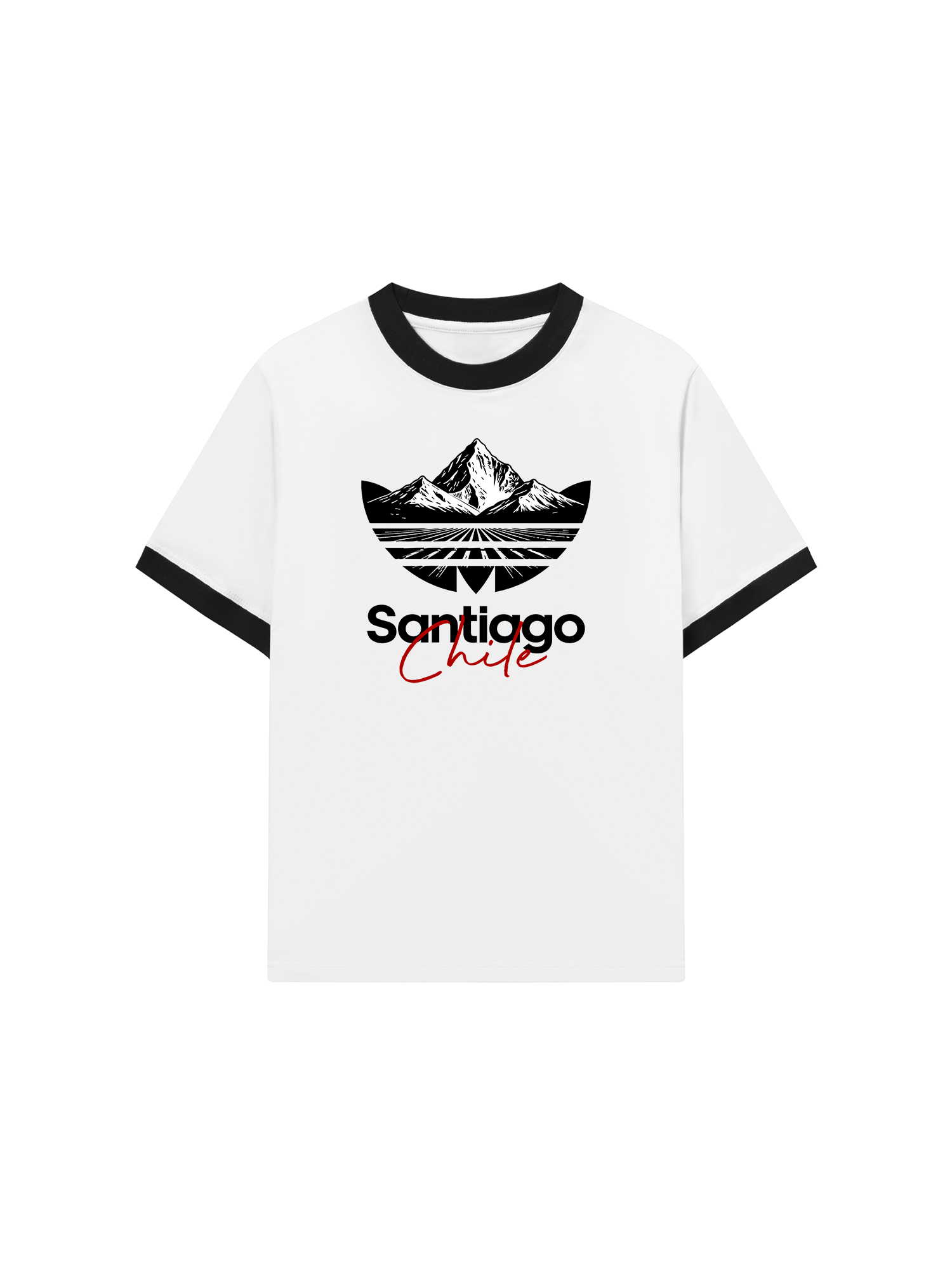 Áo Thun Ringer Relaxed Fit City Santiago