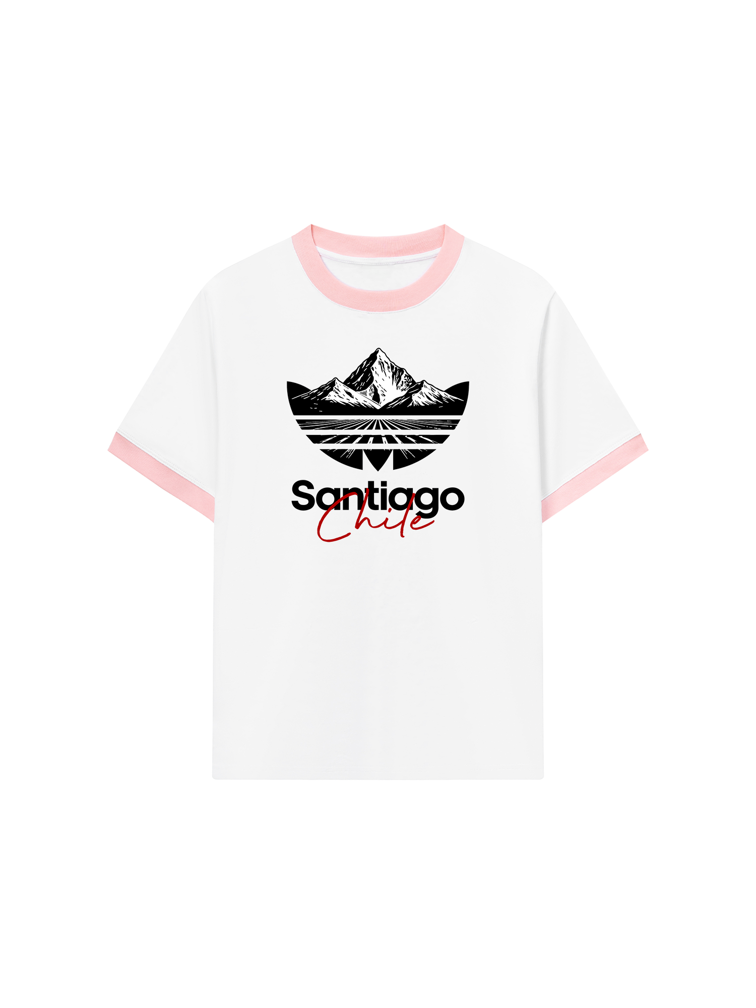 Áo Thun Ringer Relaxed Fit City Santiago