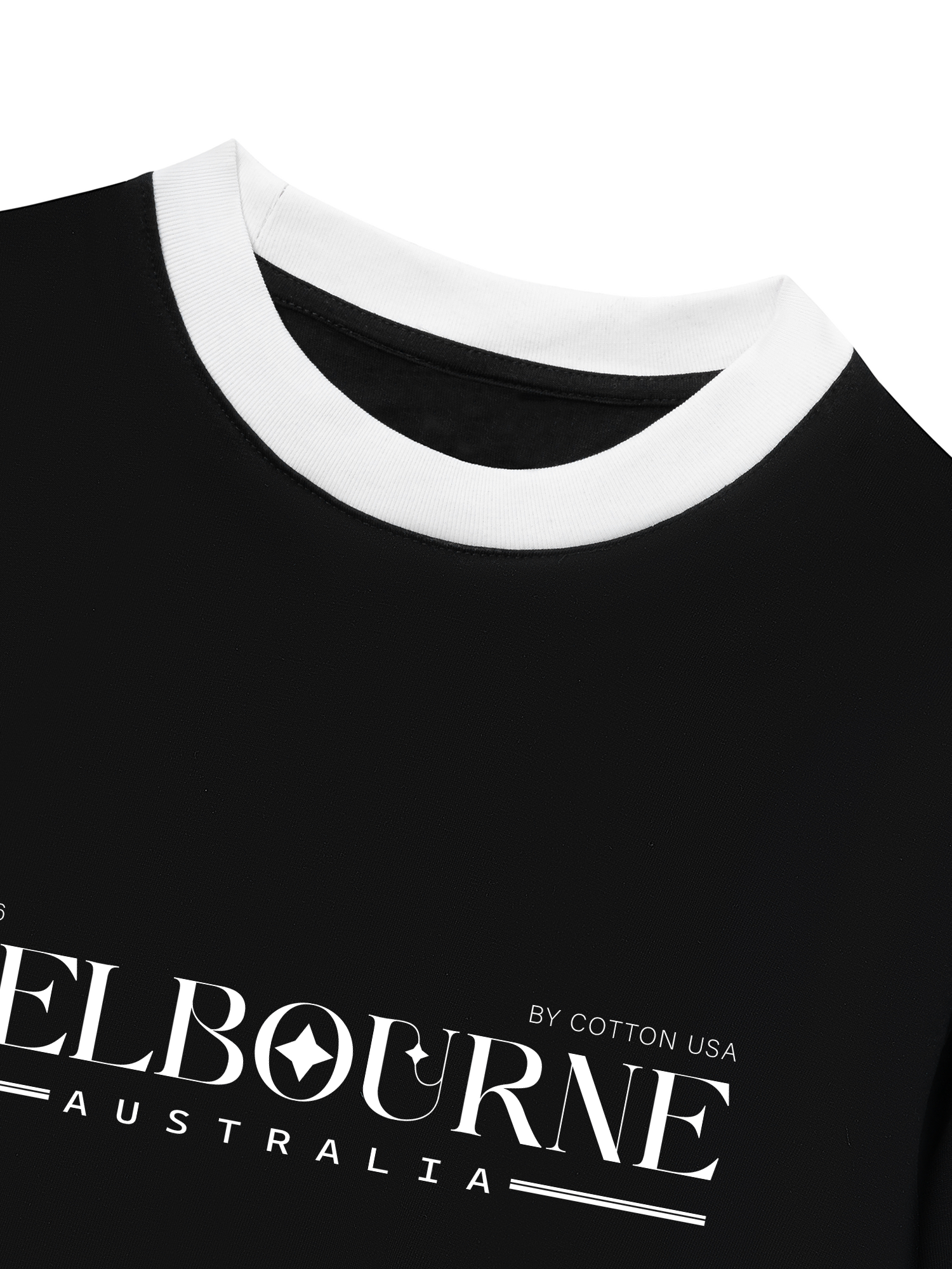 Áo Thun Ringer Relaxed Fit City Merbourne Australia