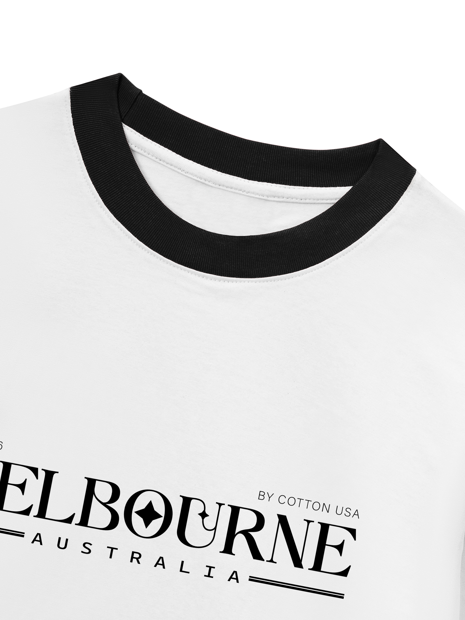 Áo Thun Ringer Relaxed Fit City Merbourne Australia