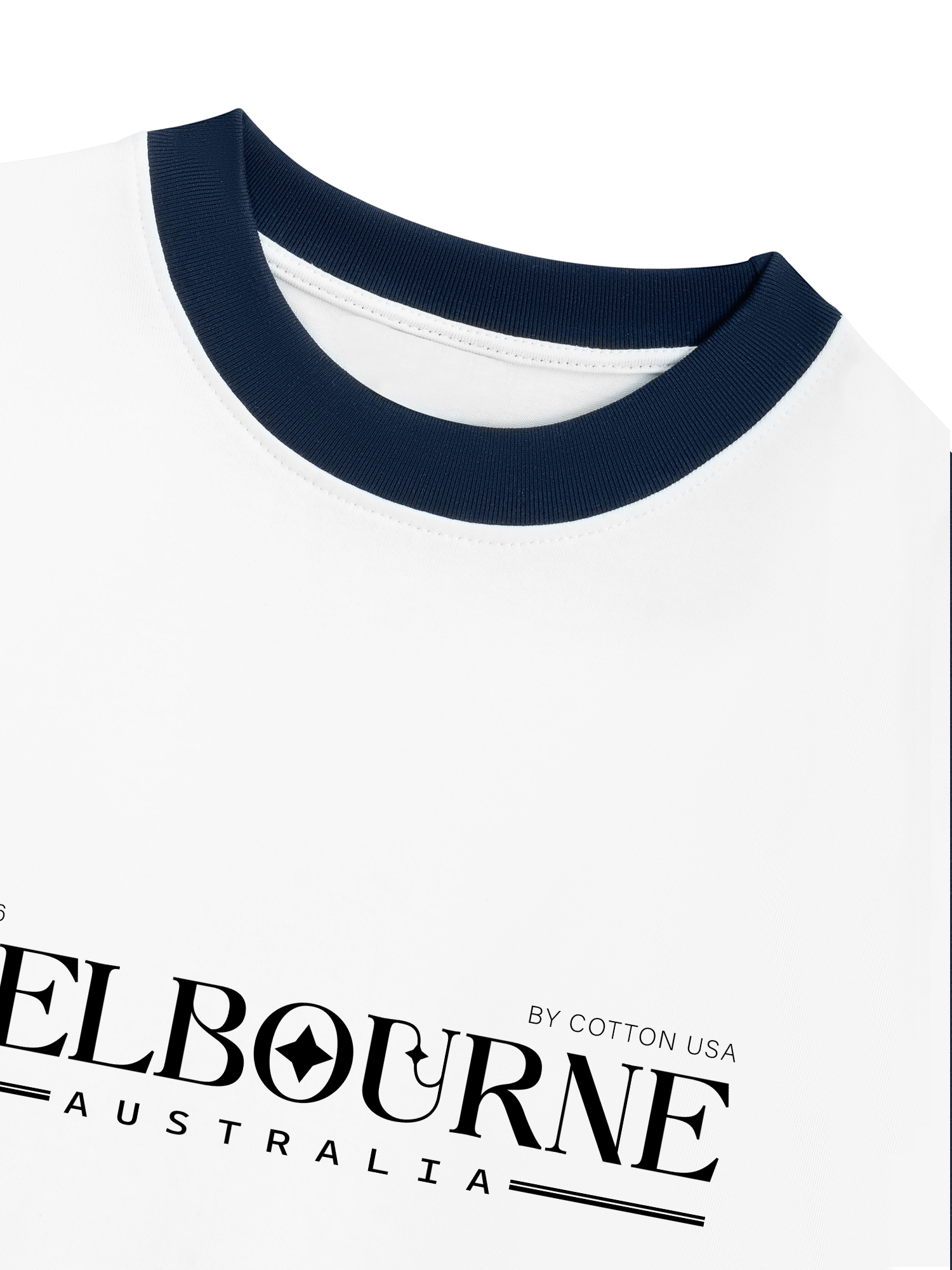 Áo Thun Ringer Relaxed Fit City Merbourne Australia