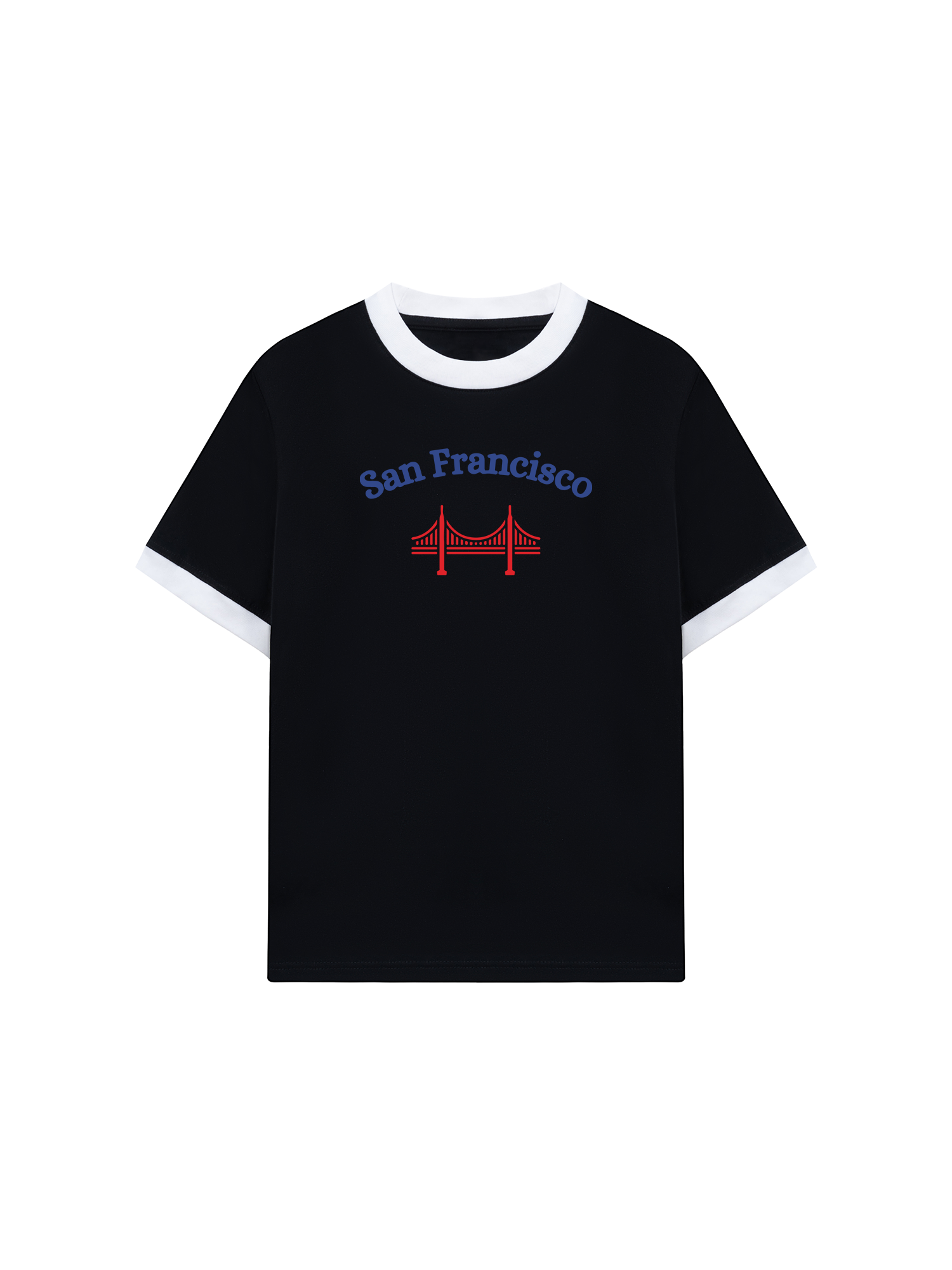 Áo Thun Ringer Relaxed Fit City San Francisco