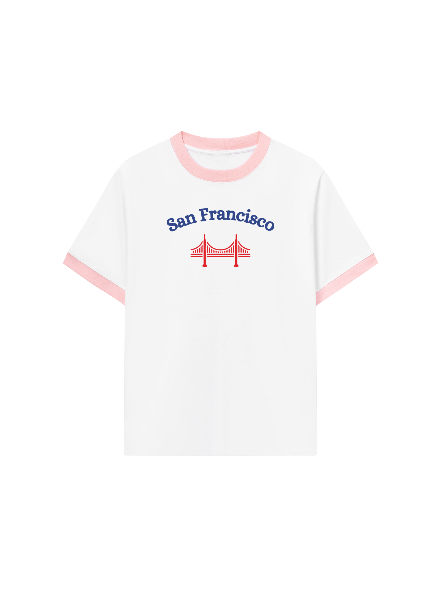 Áo Thun Ringer Relaxed Fit City San Francisco
