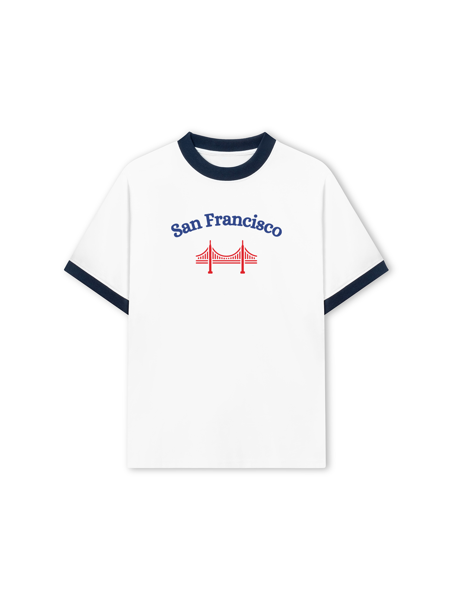 Áo Thun Ringer Relaxed Fit City San Francisco