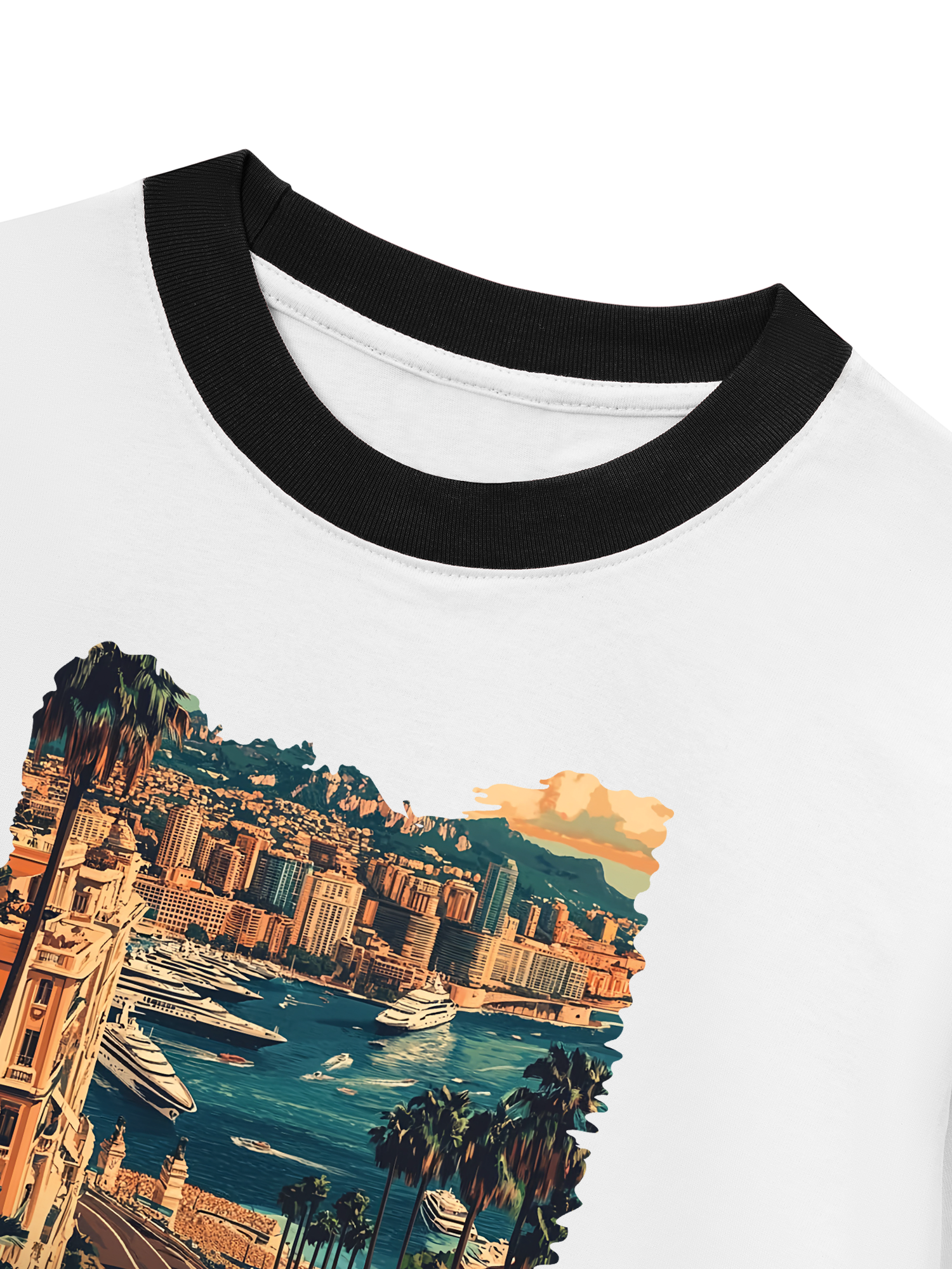 Áo Thun Ringer Relaxed Fit City Monaco
