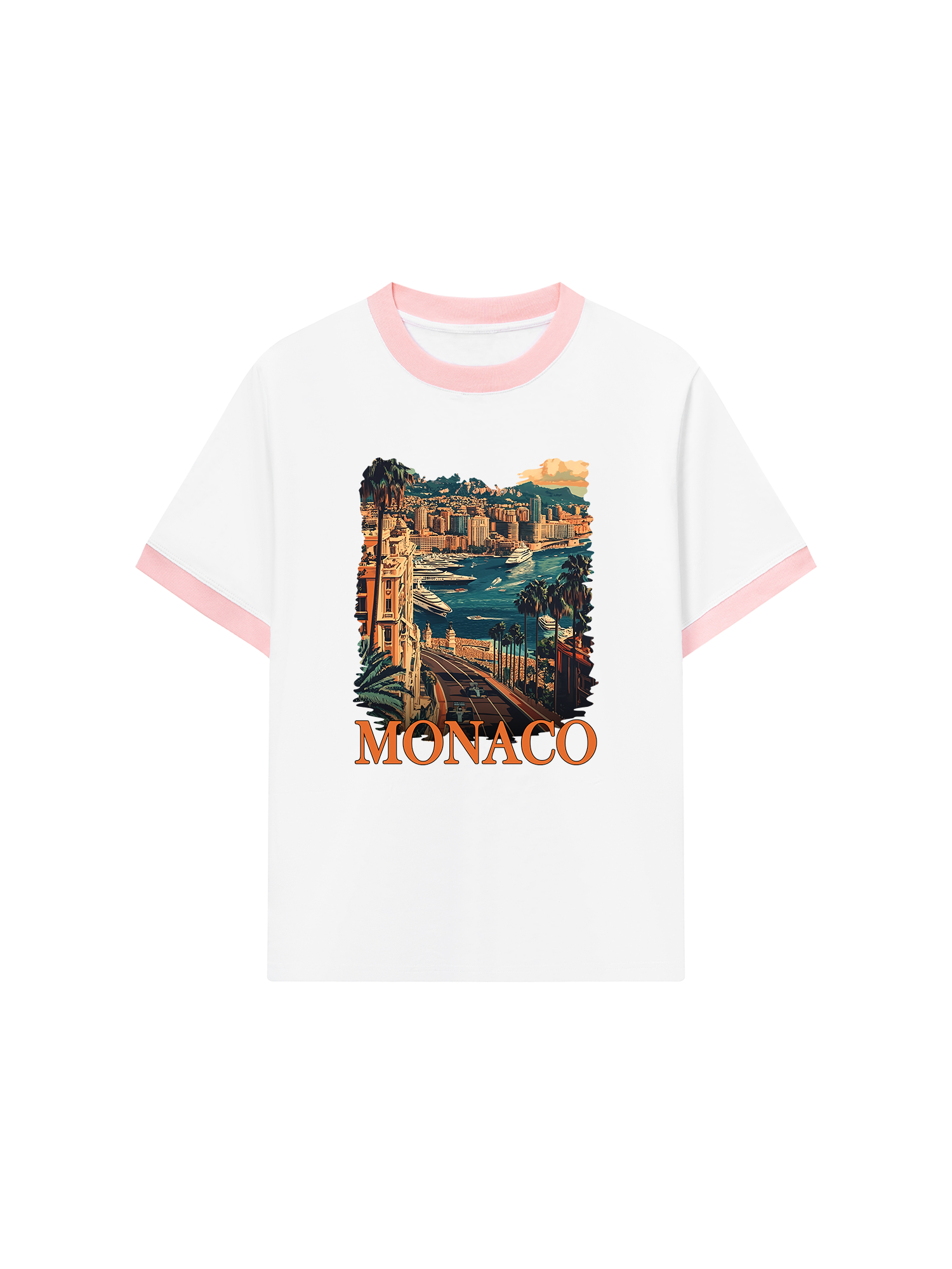 Áo Thun Ringer Relaxed Fit City Monaco