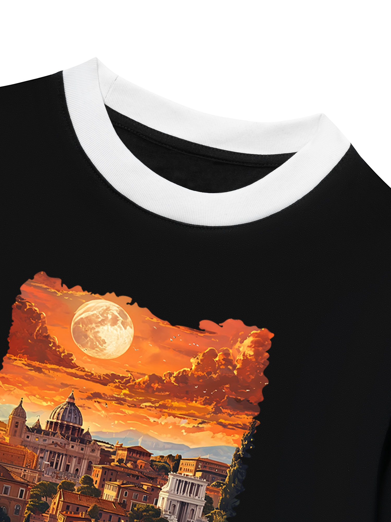 Áo Thun Ringer Relaxed Fit  City Rome