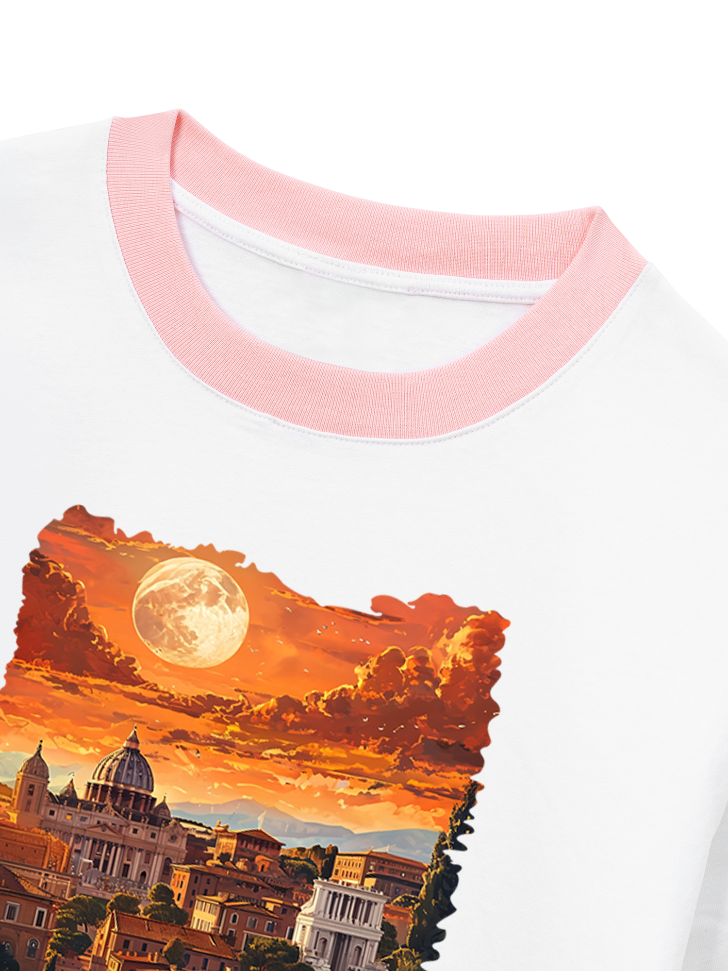 Áo Thun Ringer Relaxed Fit  City Rome