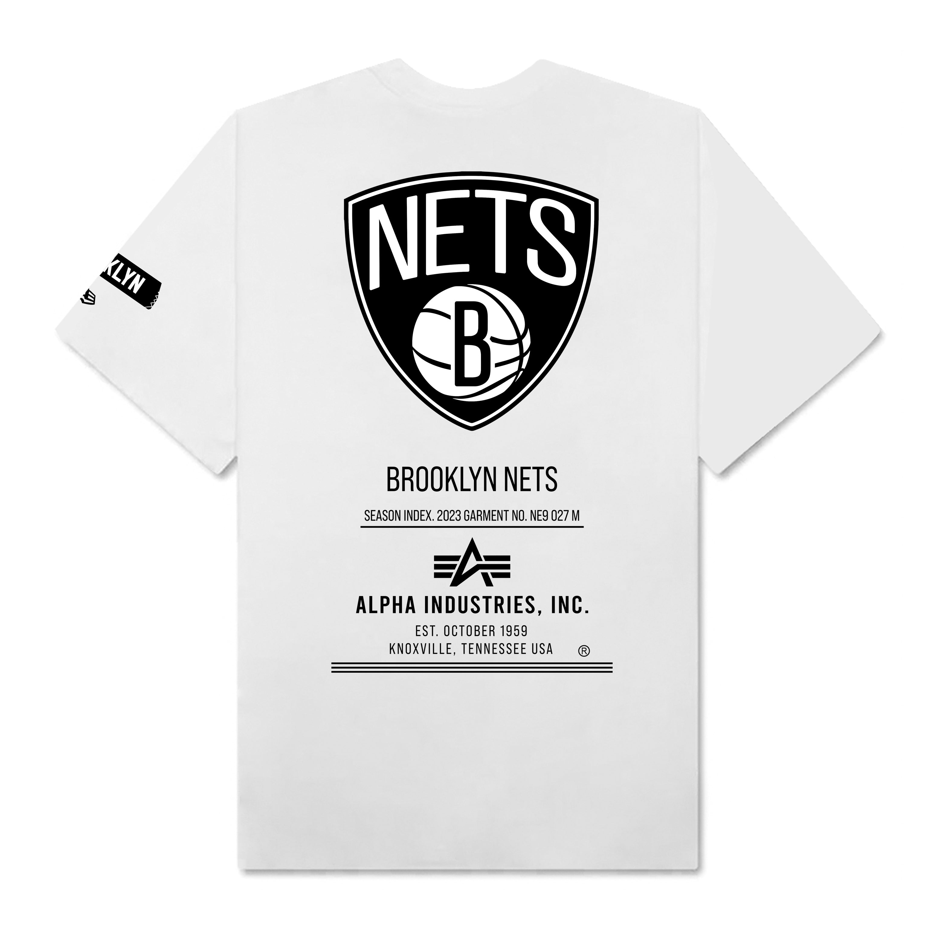 NBA Brooklyn Nets Alpha Industries Striped T-Shirt