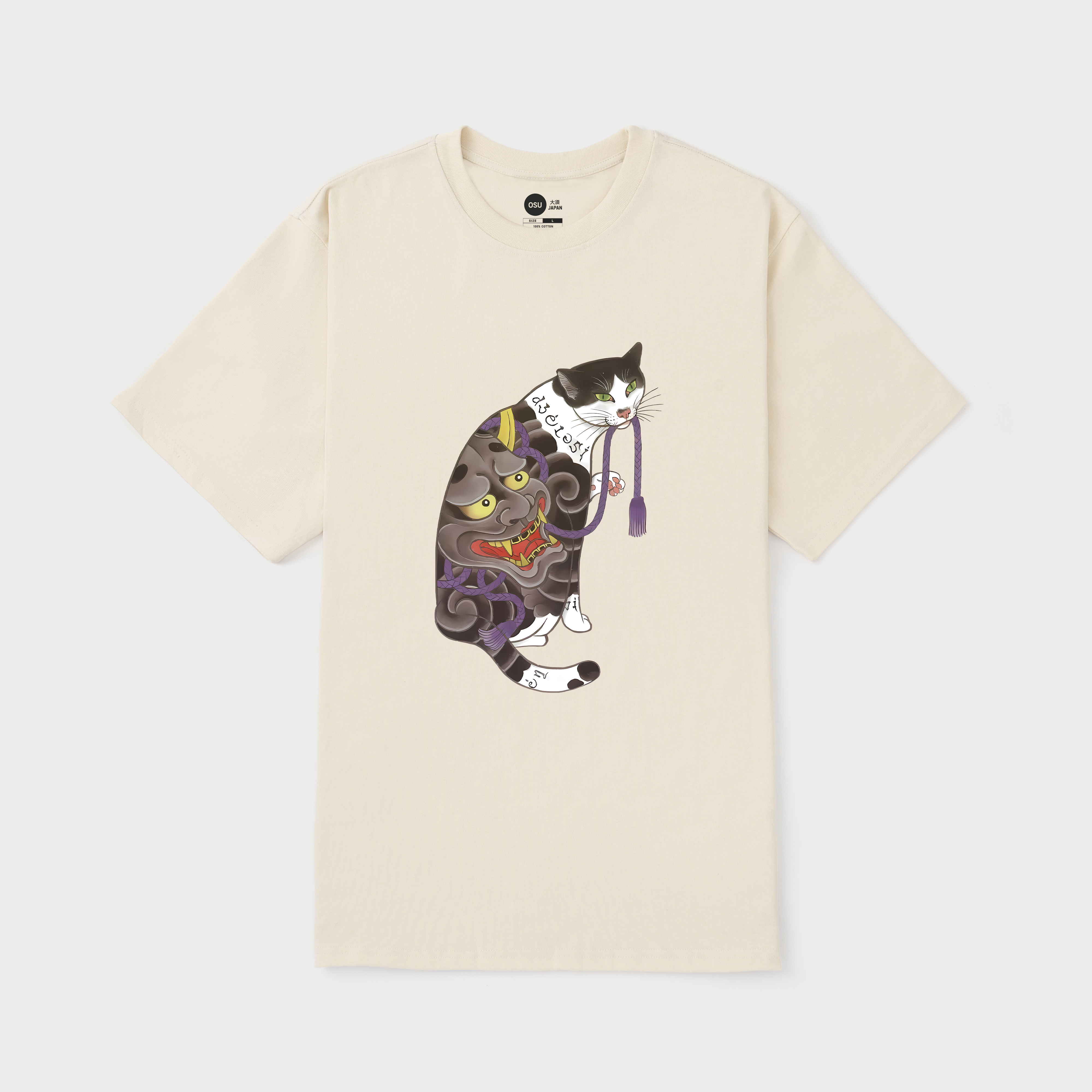 HAPPY JAPANESE CAT T-SHIRT / KEM